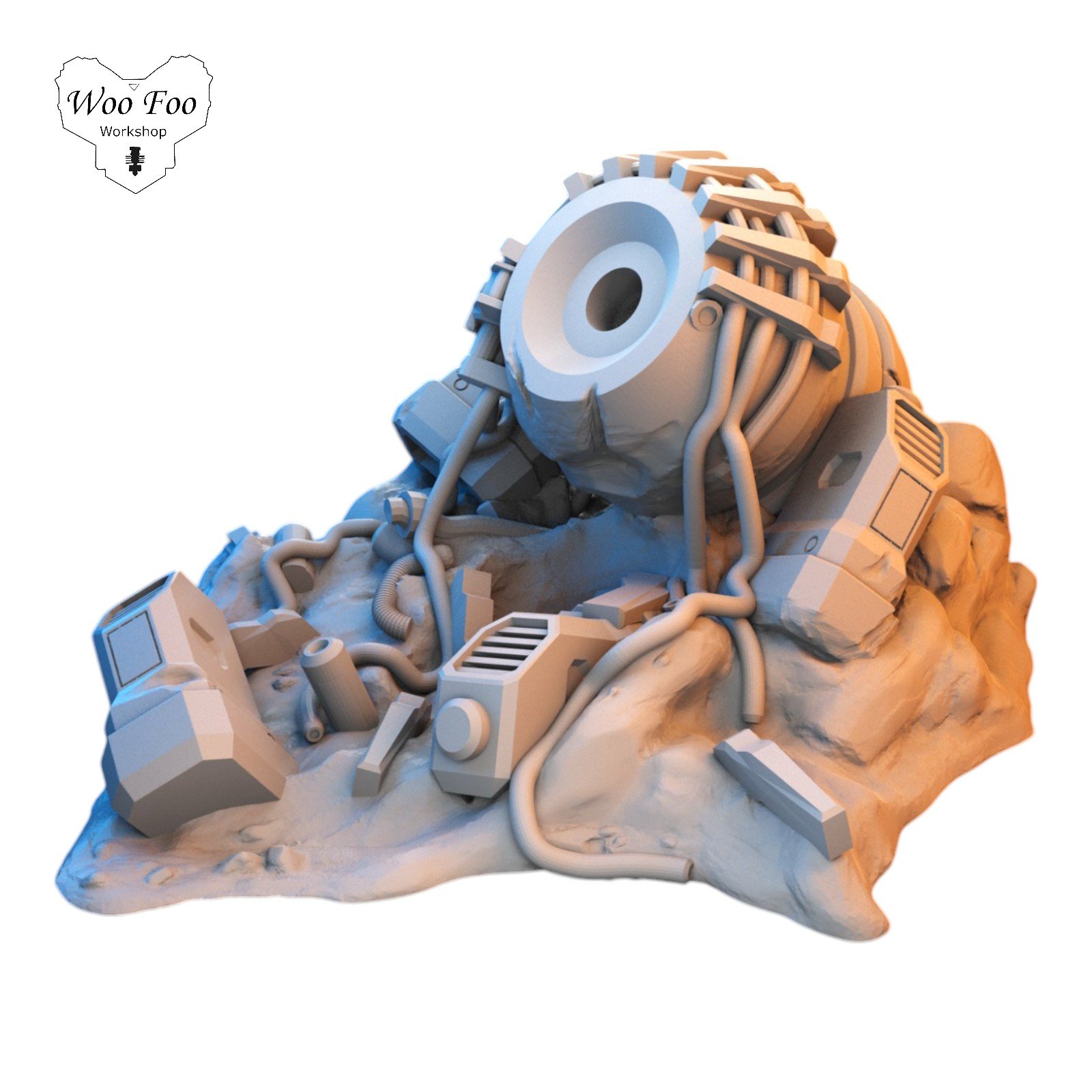 Sci fi Destroyed Generator