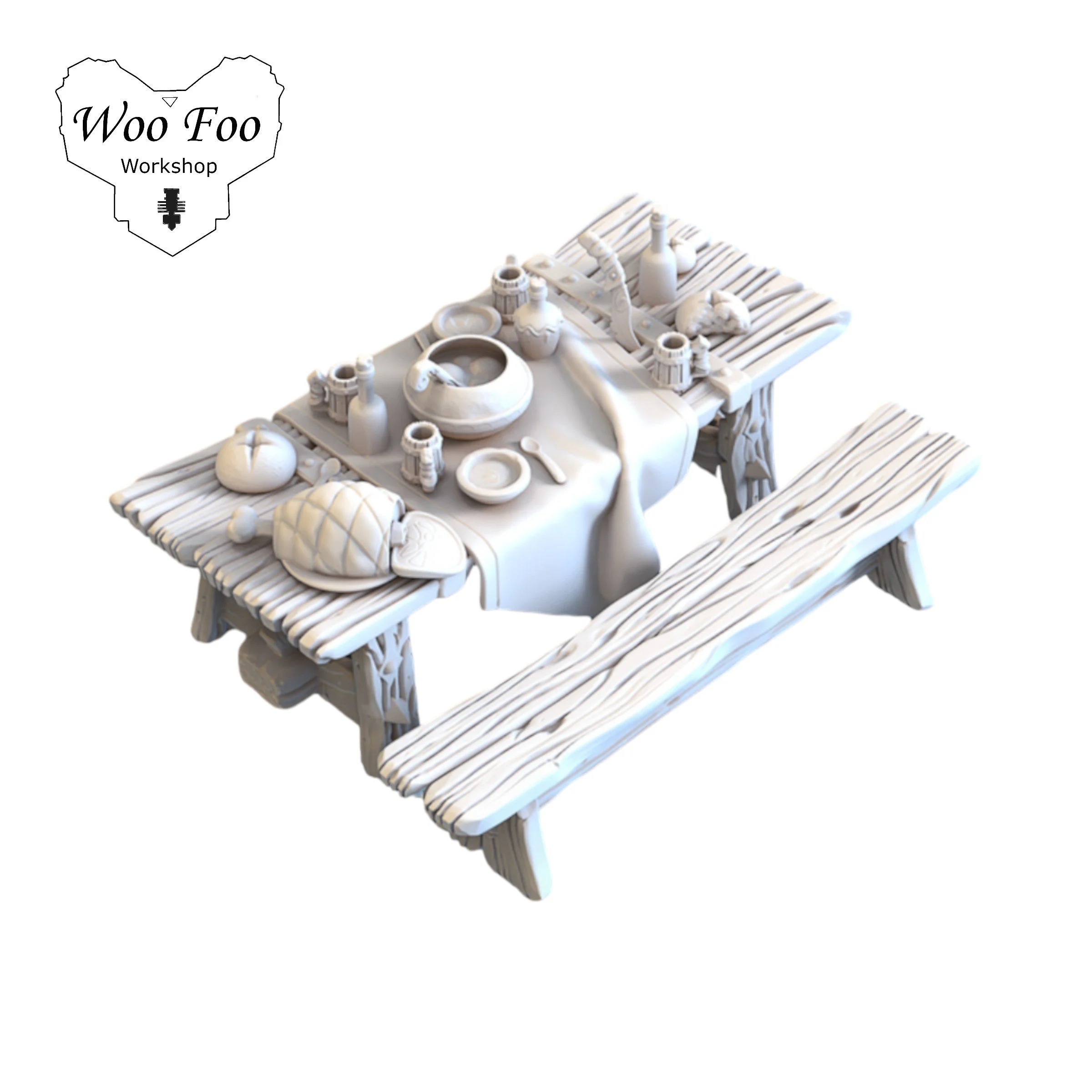 Fantasy Props Food Table A