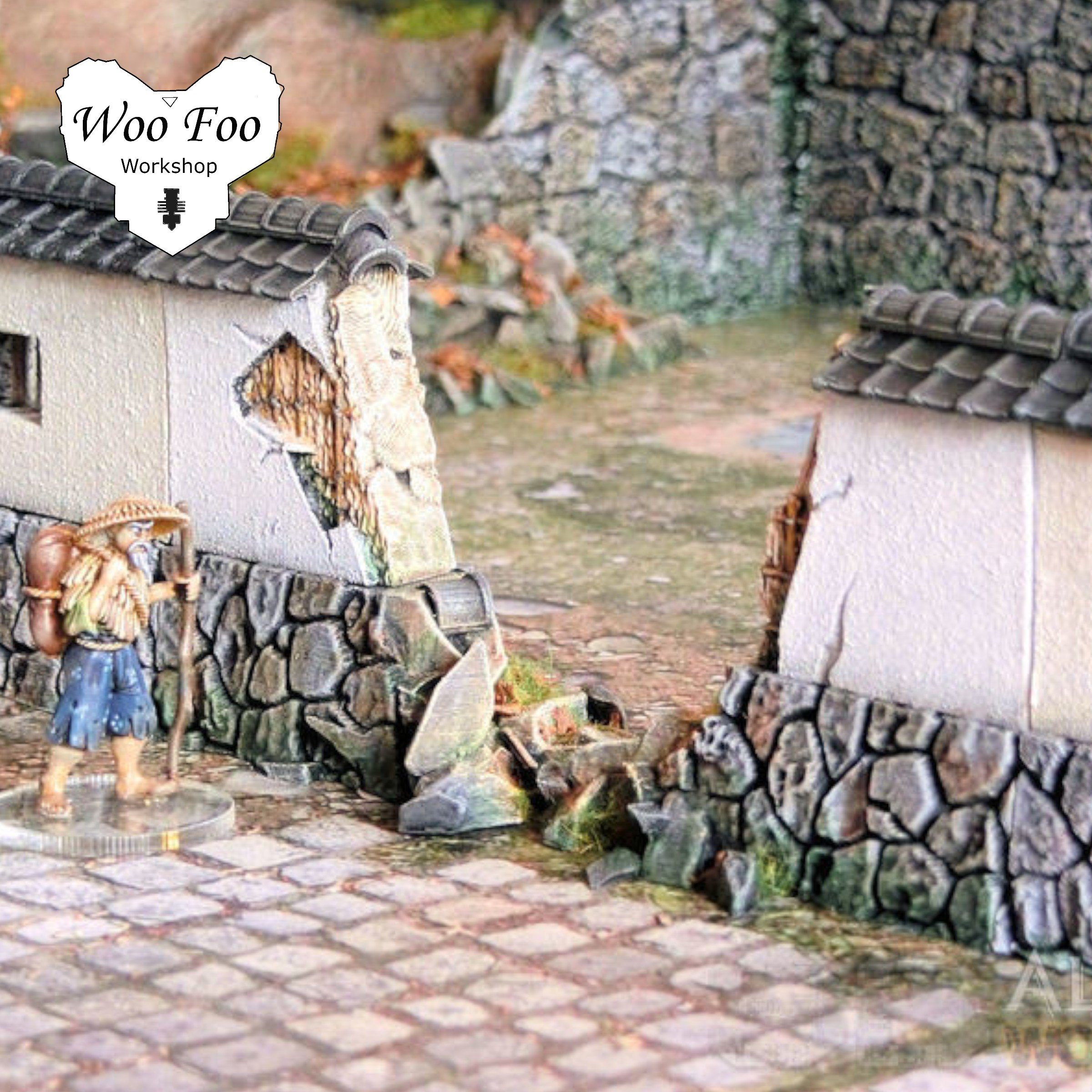 Samurai Stone Walls - Ruined