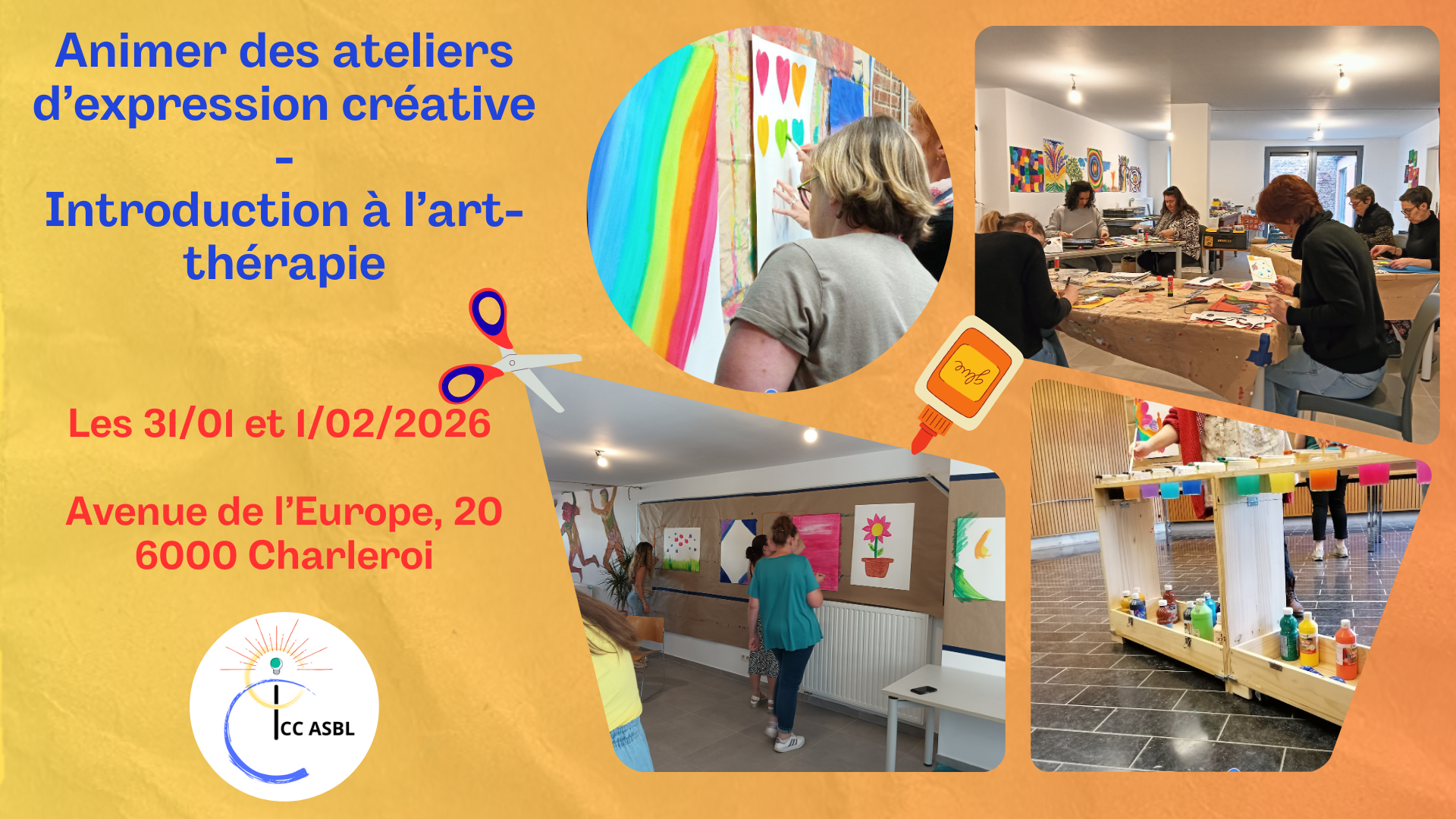 Animer des ateliers d’expression créative - Introduction à l’art-thérapie 26CEC001