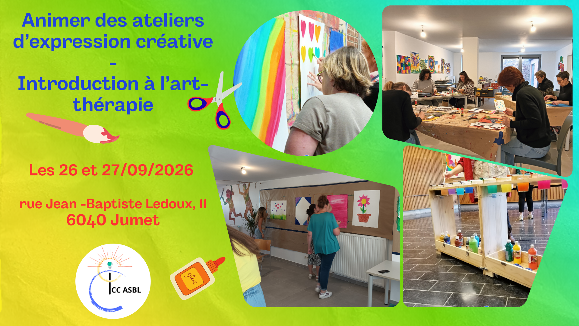 Animer des ateliers d’expression créative - Introduction à l’art-thérapie 26CEC004