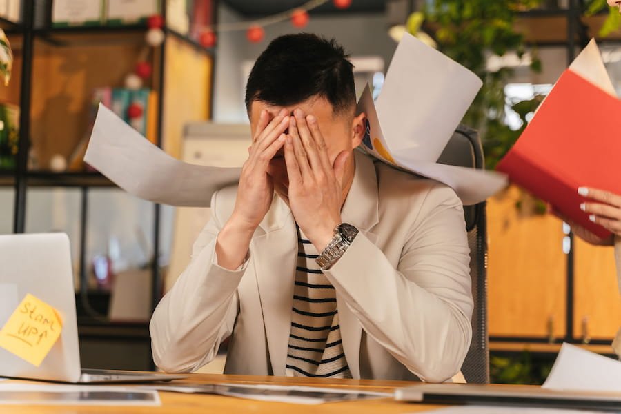 a person stressed