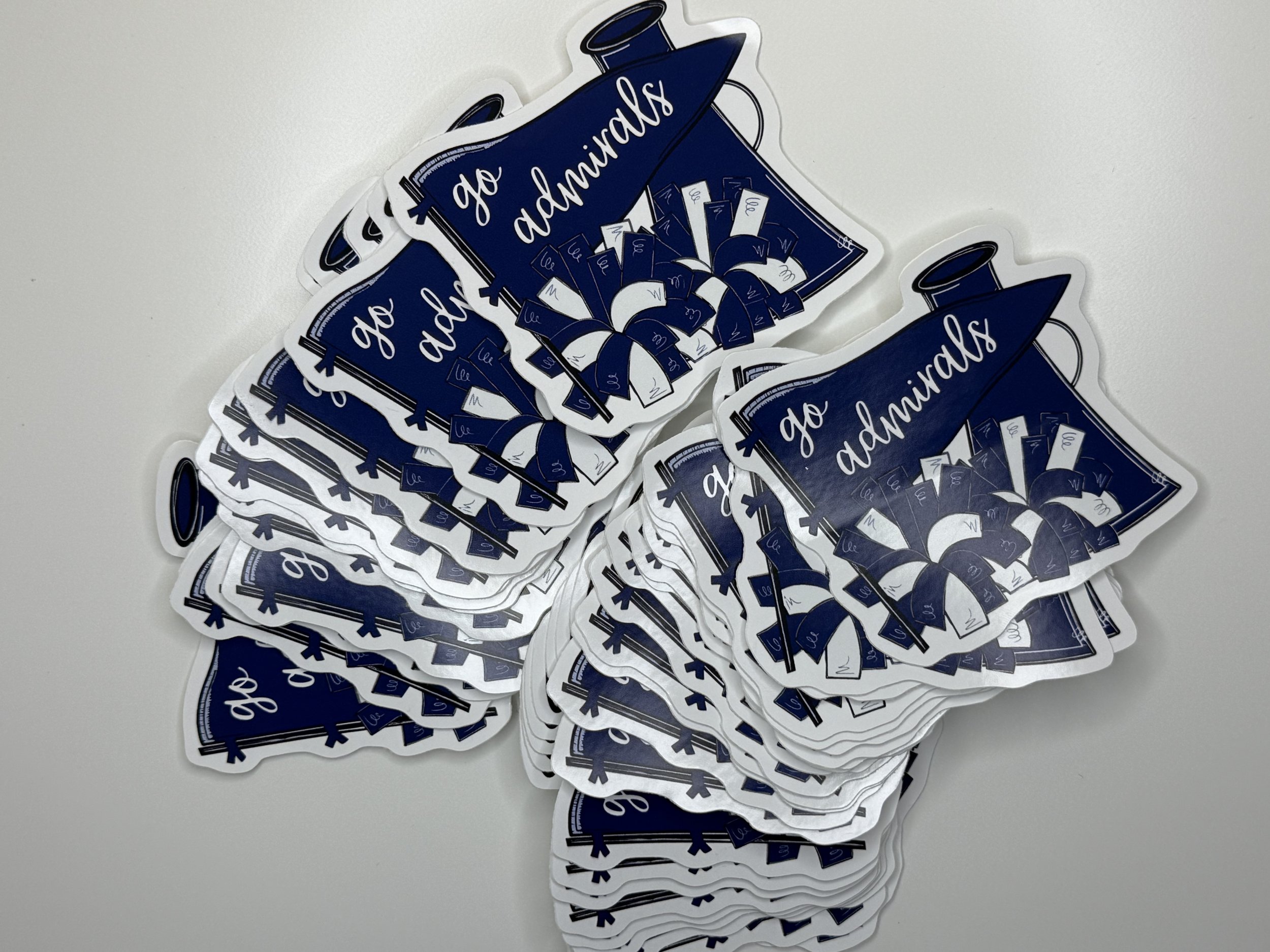 Farragut Admirals Cheer Vinyl Sticker