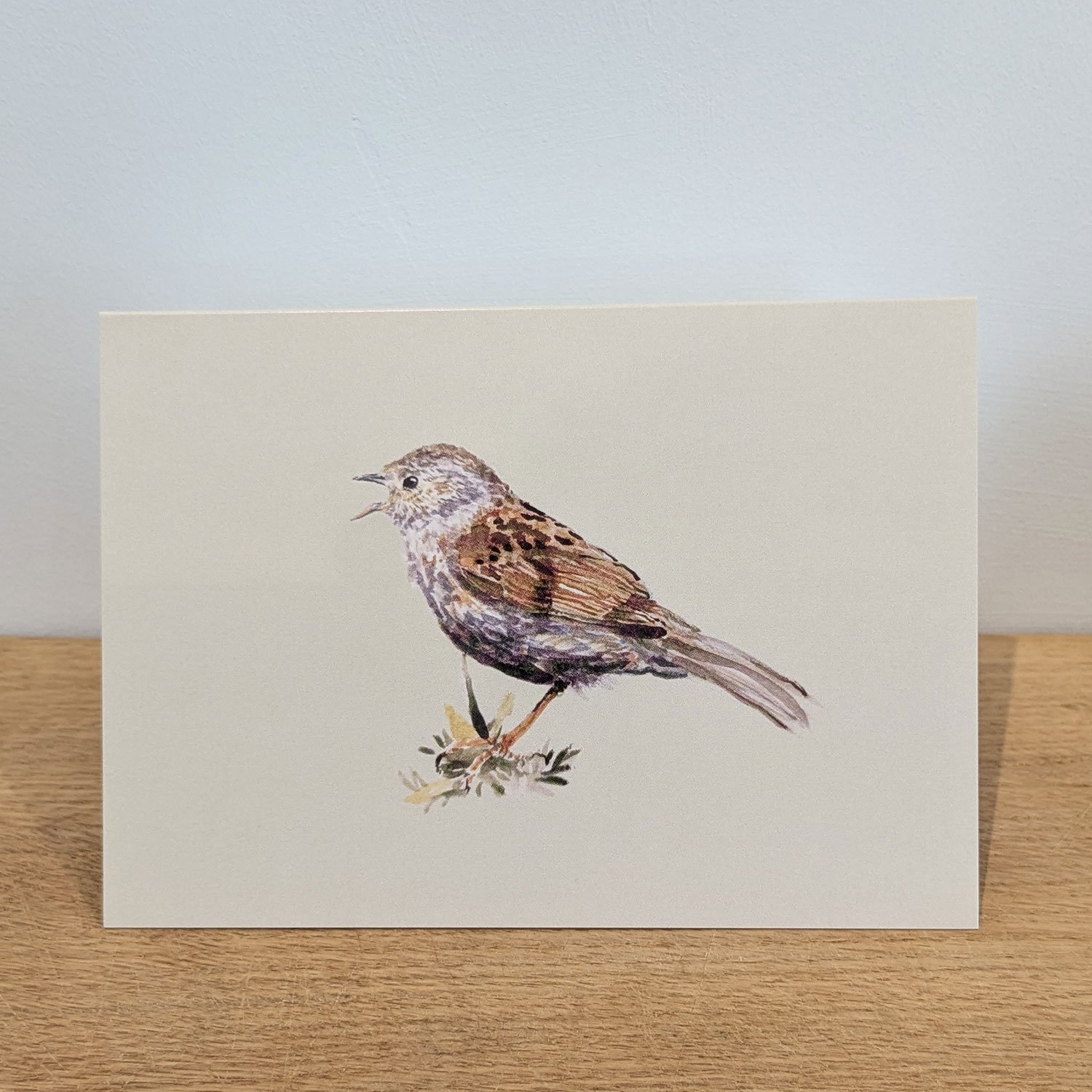 Dunnock Greetings Card