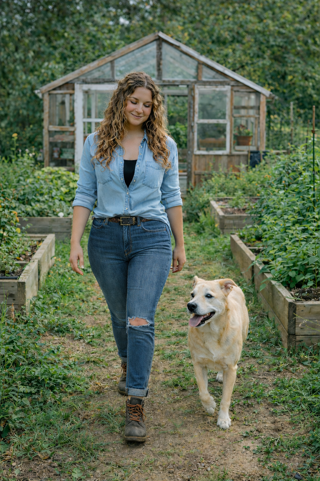 Dog-training-plants-garden-health