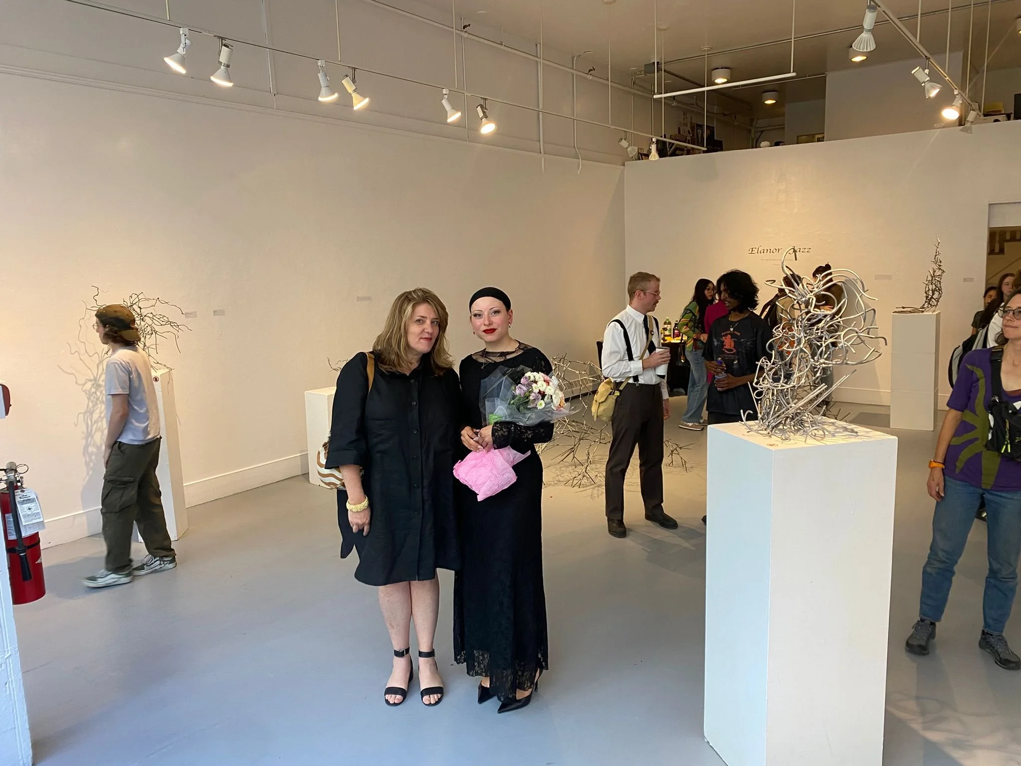With NSCAD's one & only, the marvellous Rose Zack at the artist's show at the Anna Leonowens Gallery, Halifax, NS. (2025).