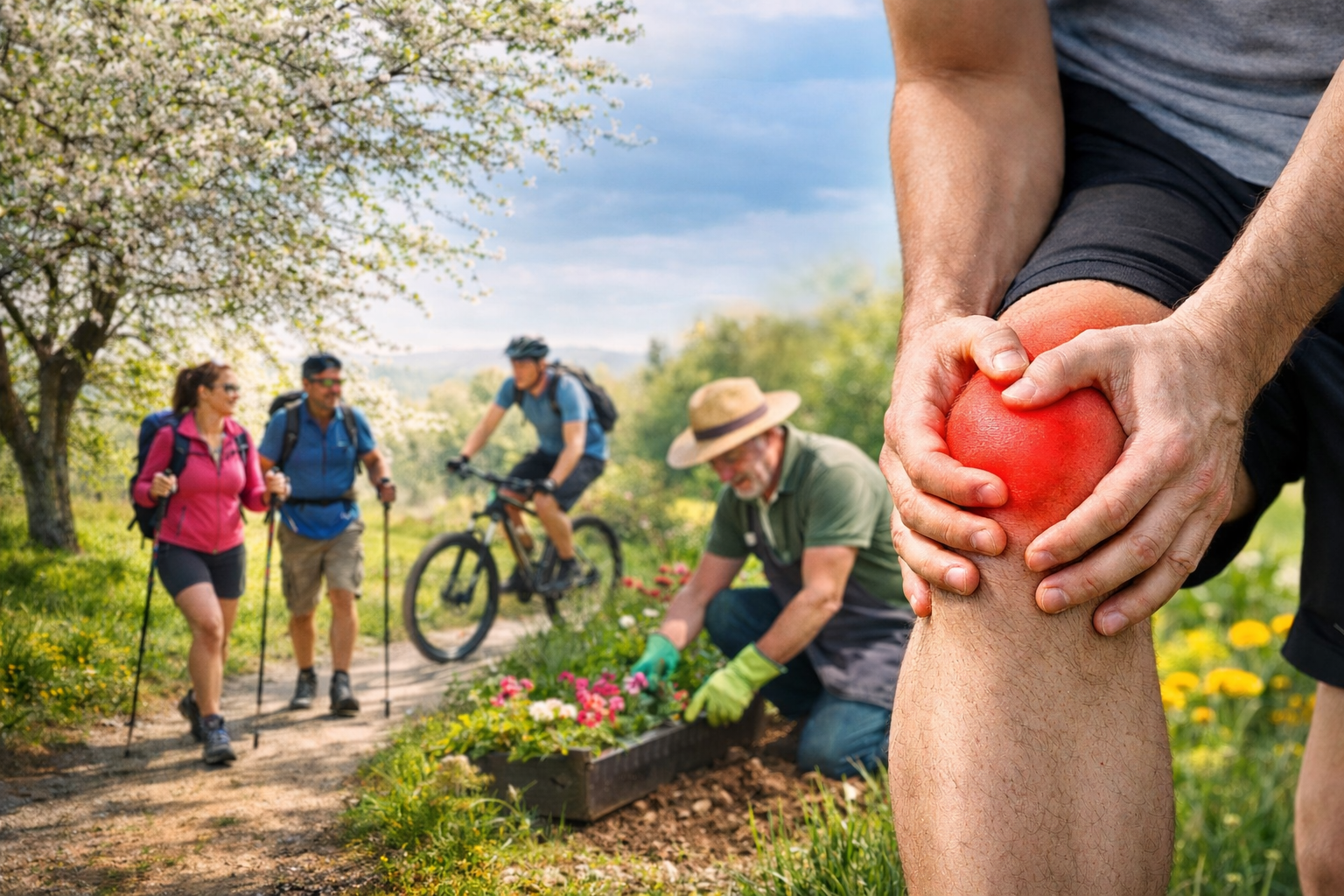 Frühling bedeutet mehr Belastung – ist Ihr Knie bereit?