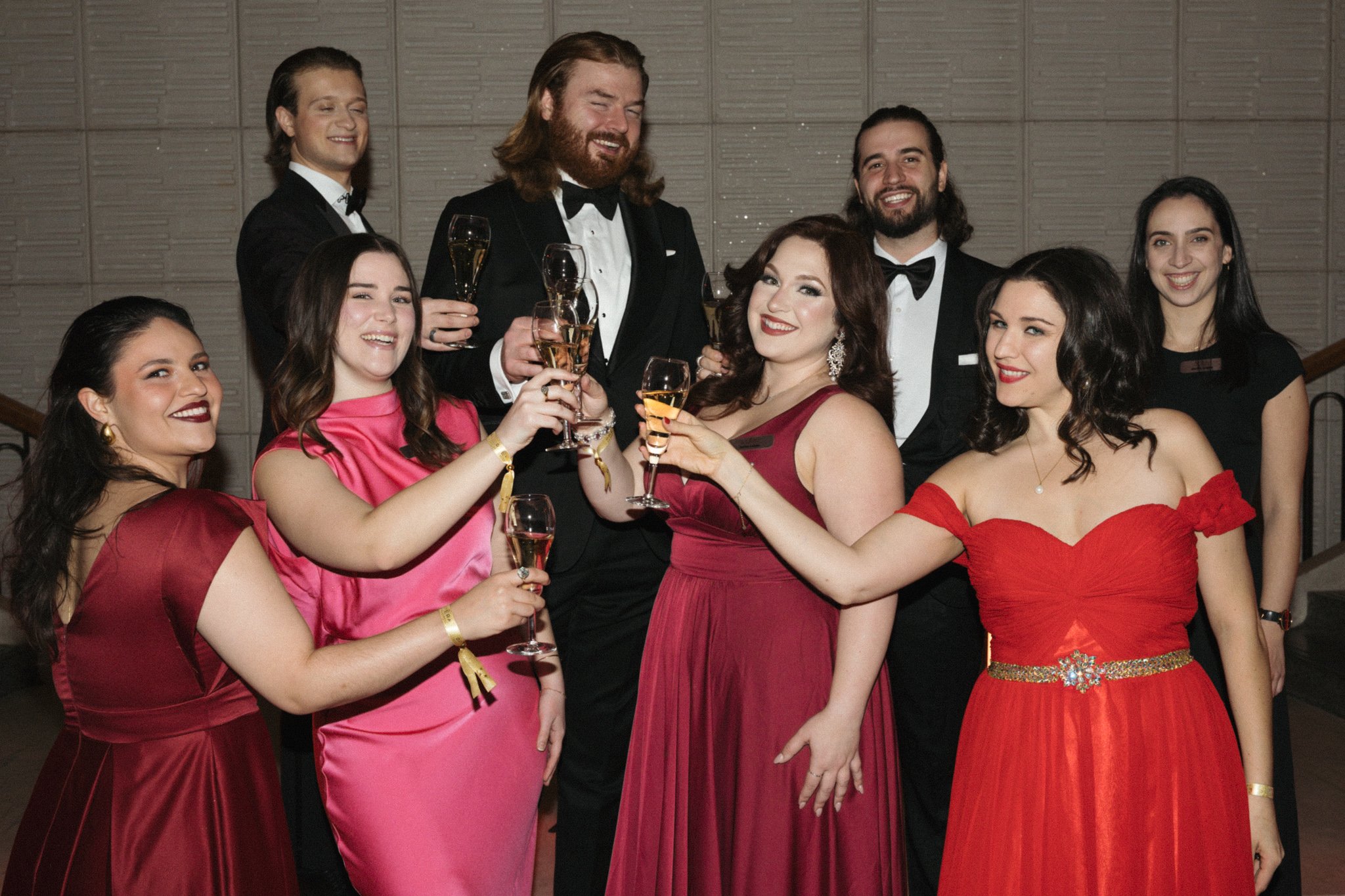 Candid moment of gala attendees at the Opéra de Montréal charity event in Montreal, captured by SquareLoop.