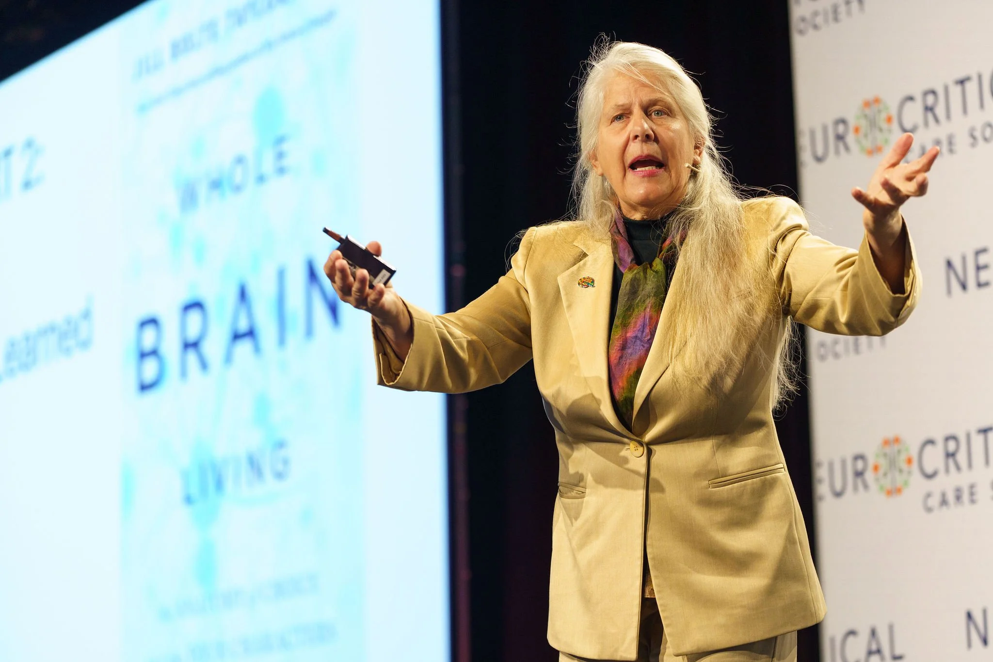 Corporate conference keynote by Dr. Jill Bolte Taylor at Leaves of Change event