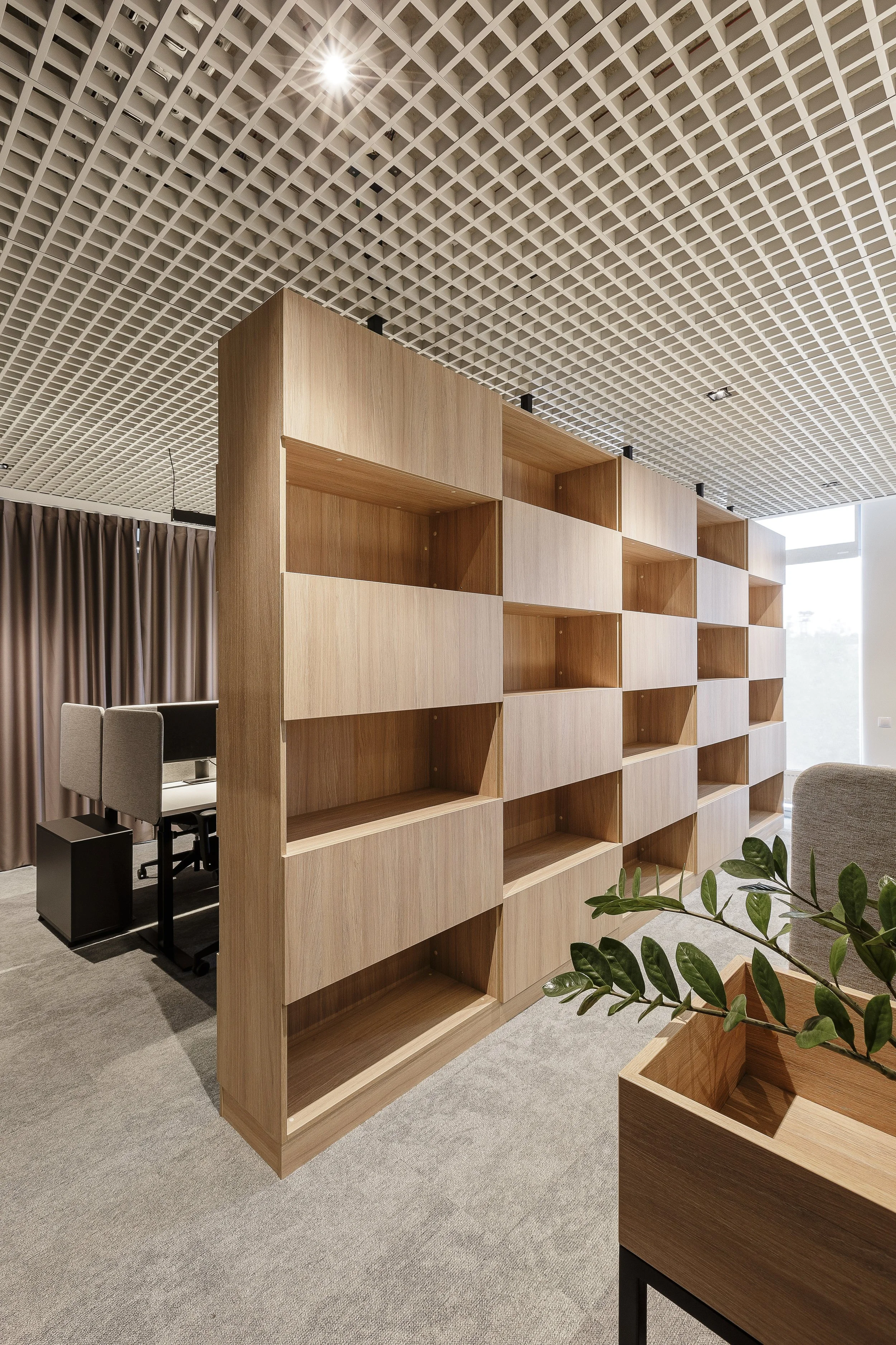 minimalistic LMDP document shelf for office interior