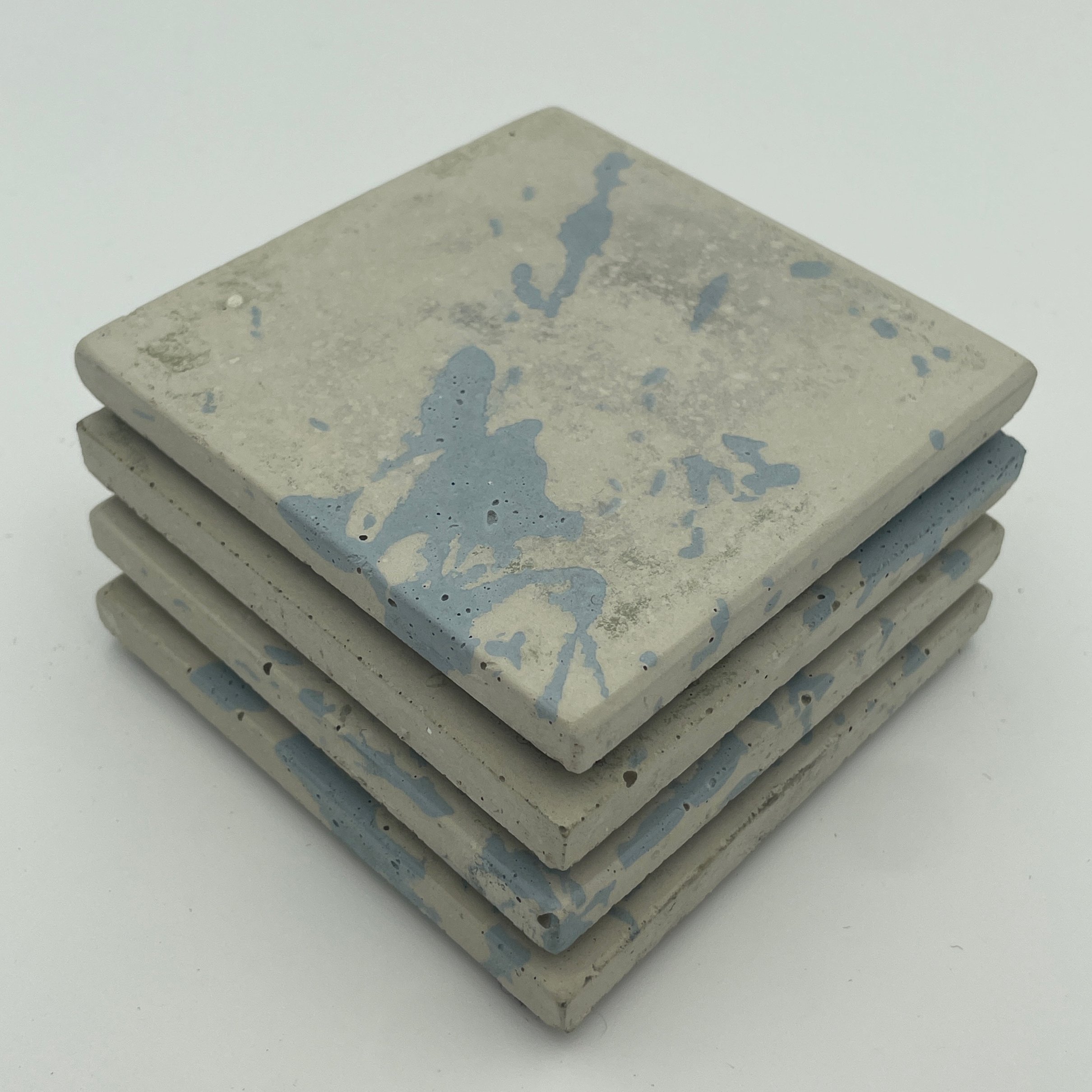 Coasters - 4 Pack (Blue Splatter)