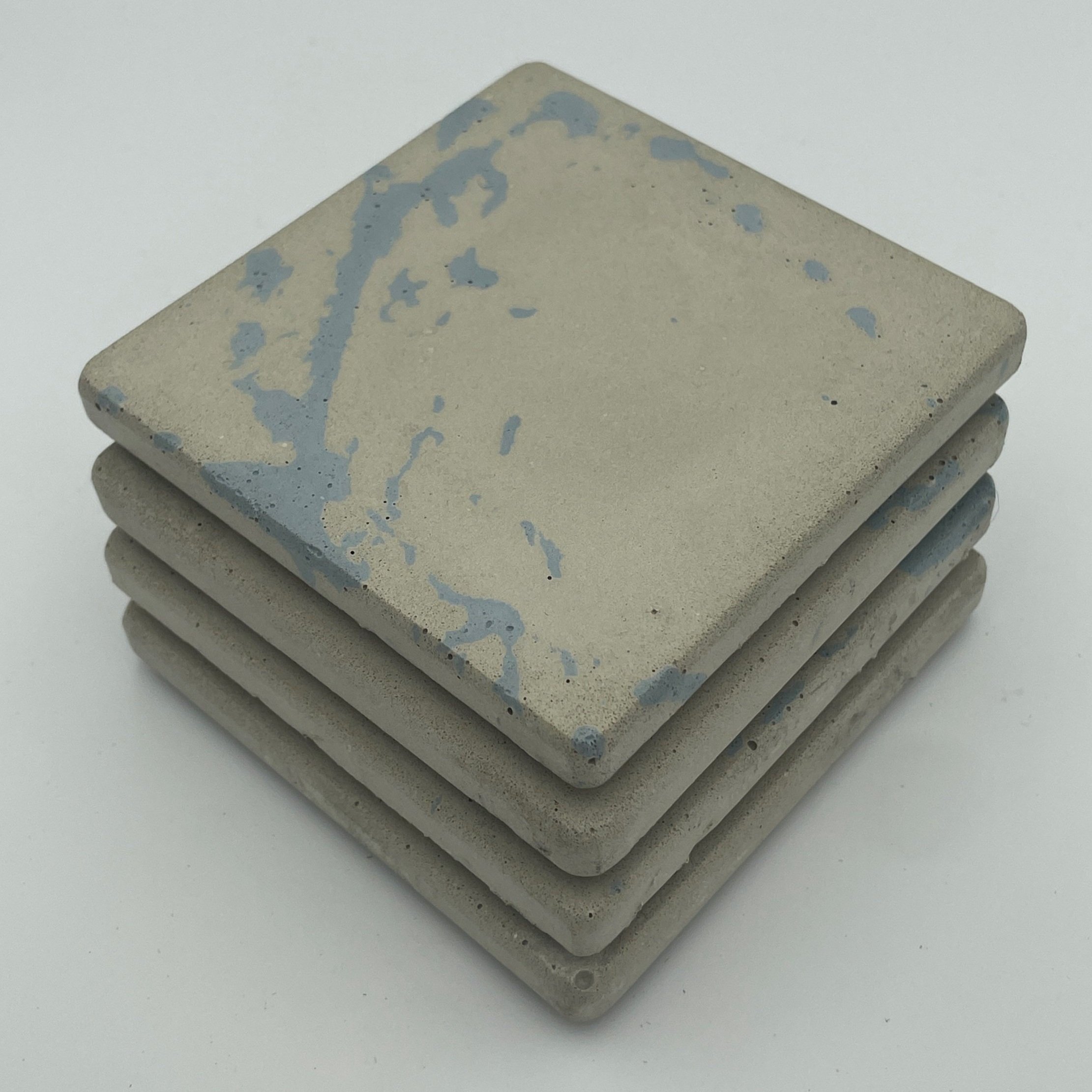 Coasters - 4 Pack (Blue Splatter)