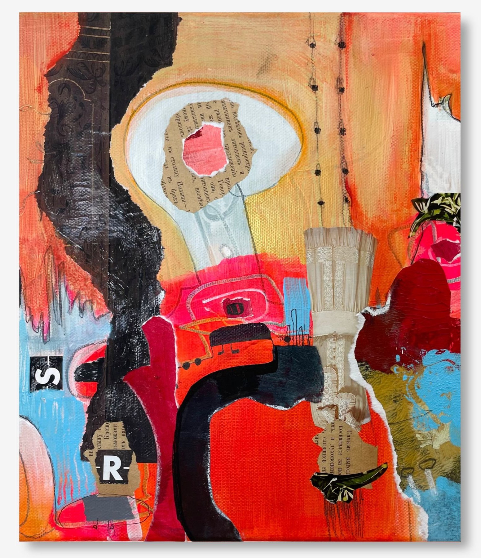 Peace not War, Eine Serie der Künstlerin A. Weingärtner, Acryl auf Leinwand im Format 30x30 cm