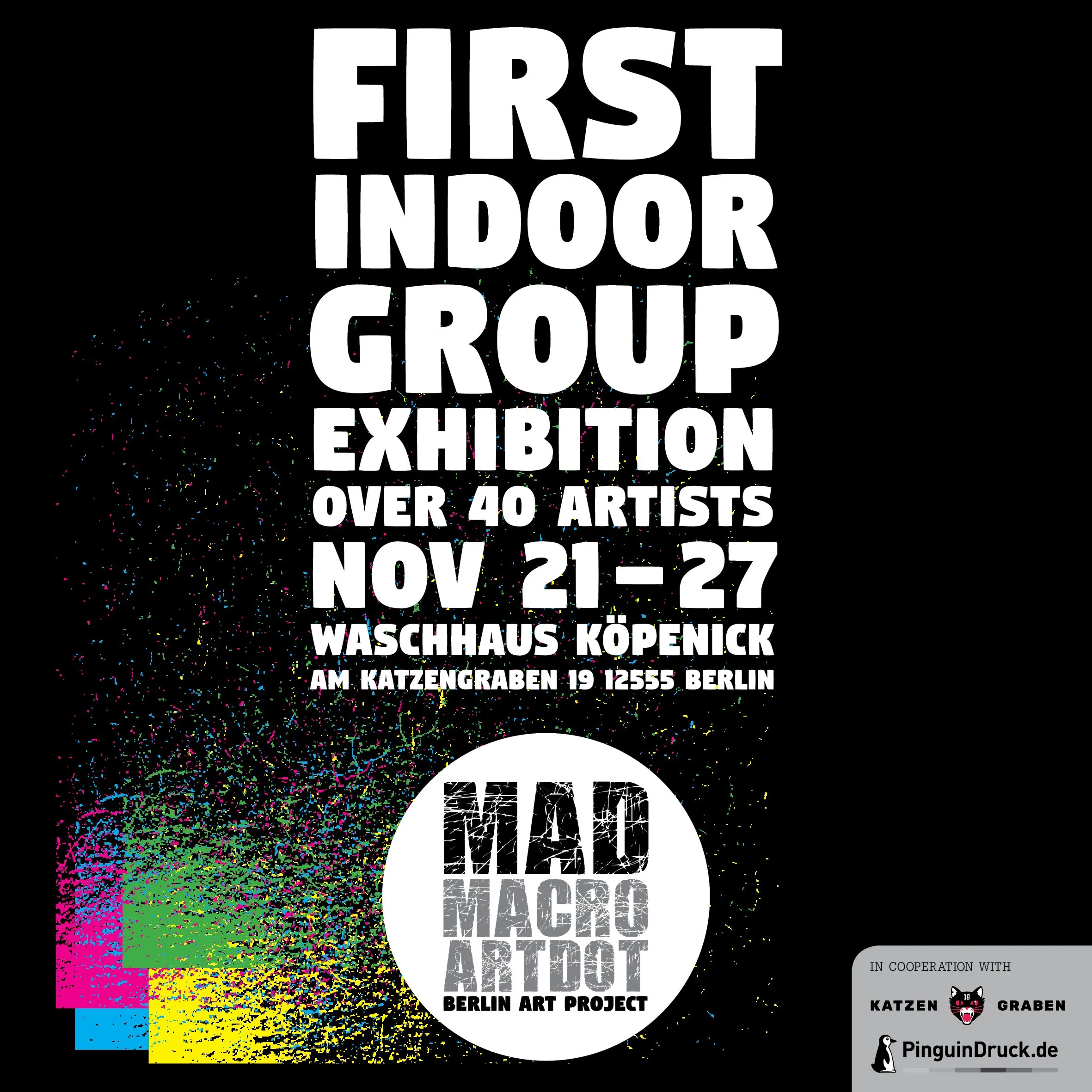MacroArtDot – Berlin group exhibition N°1Event Drei