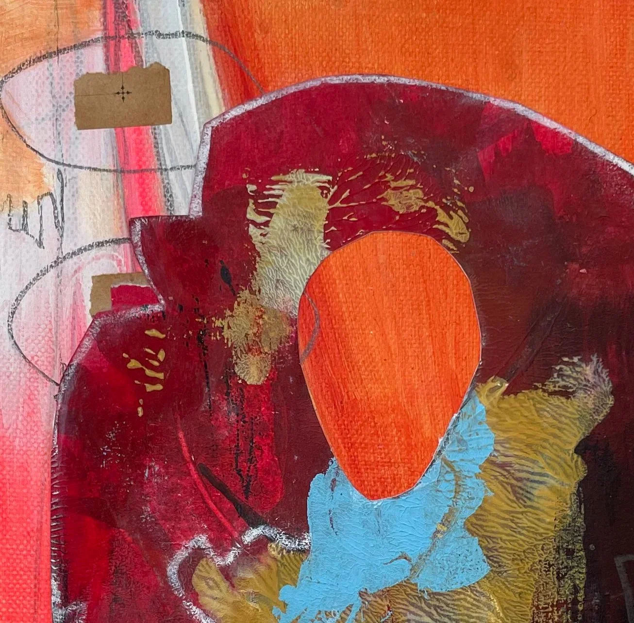 Peace_01, 30x30 cm -Detail