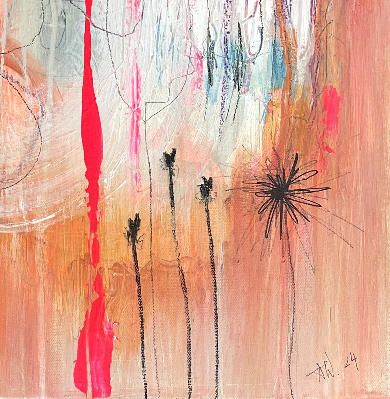 Detail 2, Zeitschleife, 60x60 cm, Abstrakte Malerei, A.jpg