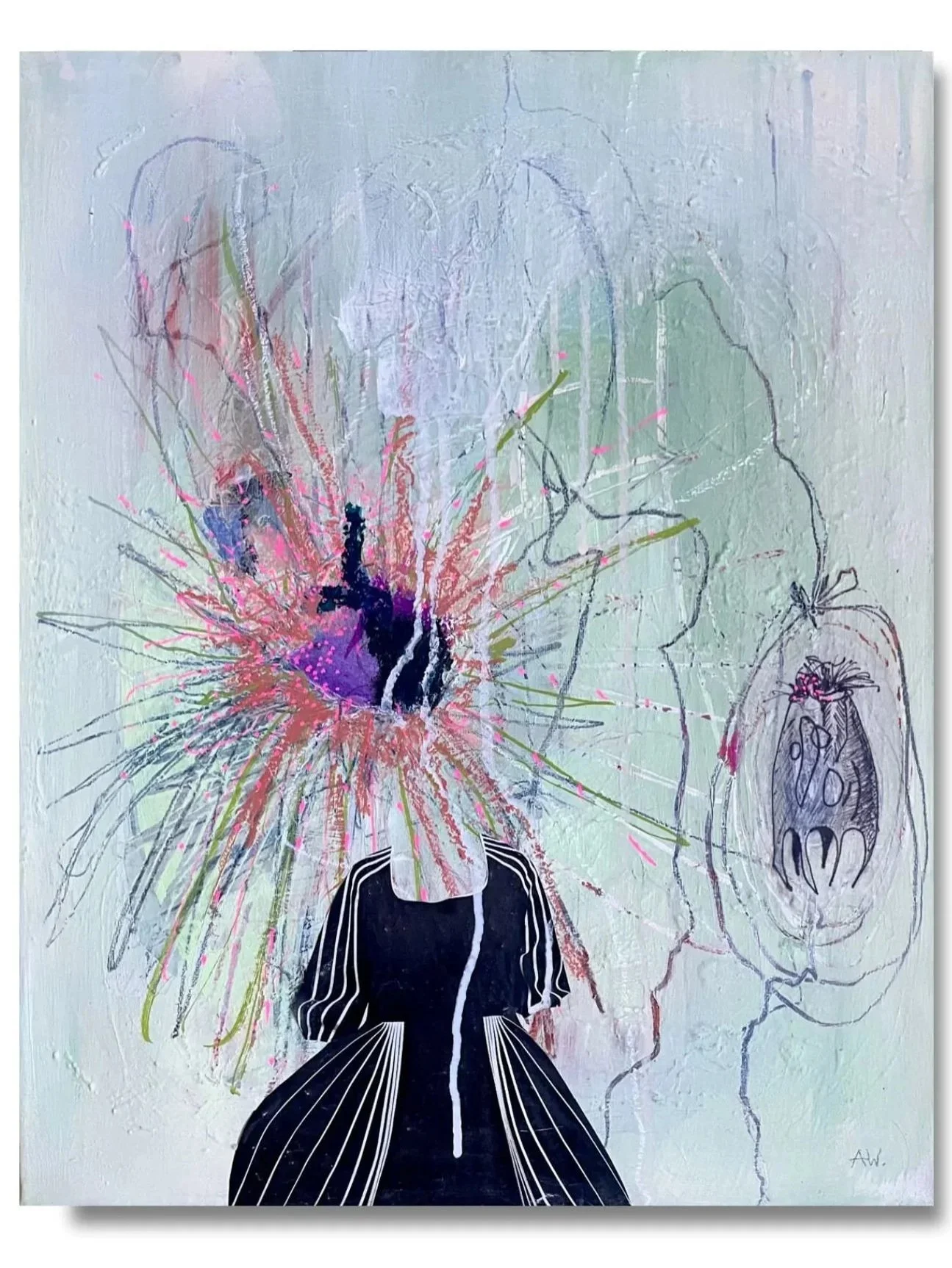 Link zur Serie "Alles und Nichts", Mixed Media auf Canvas, 40x50 cm