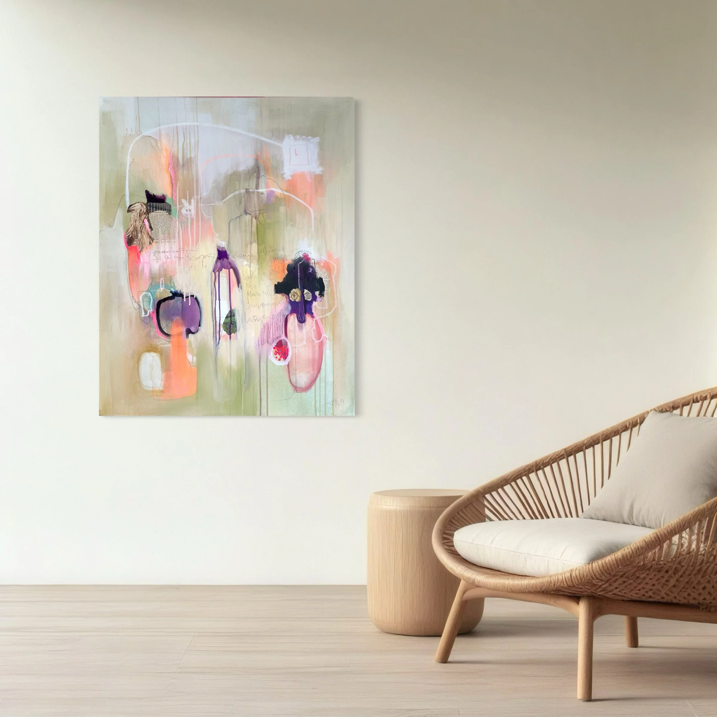 Between us, 80 x100 cm, Malerei A. Weingärtner