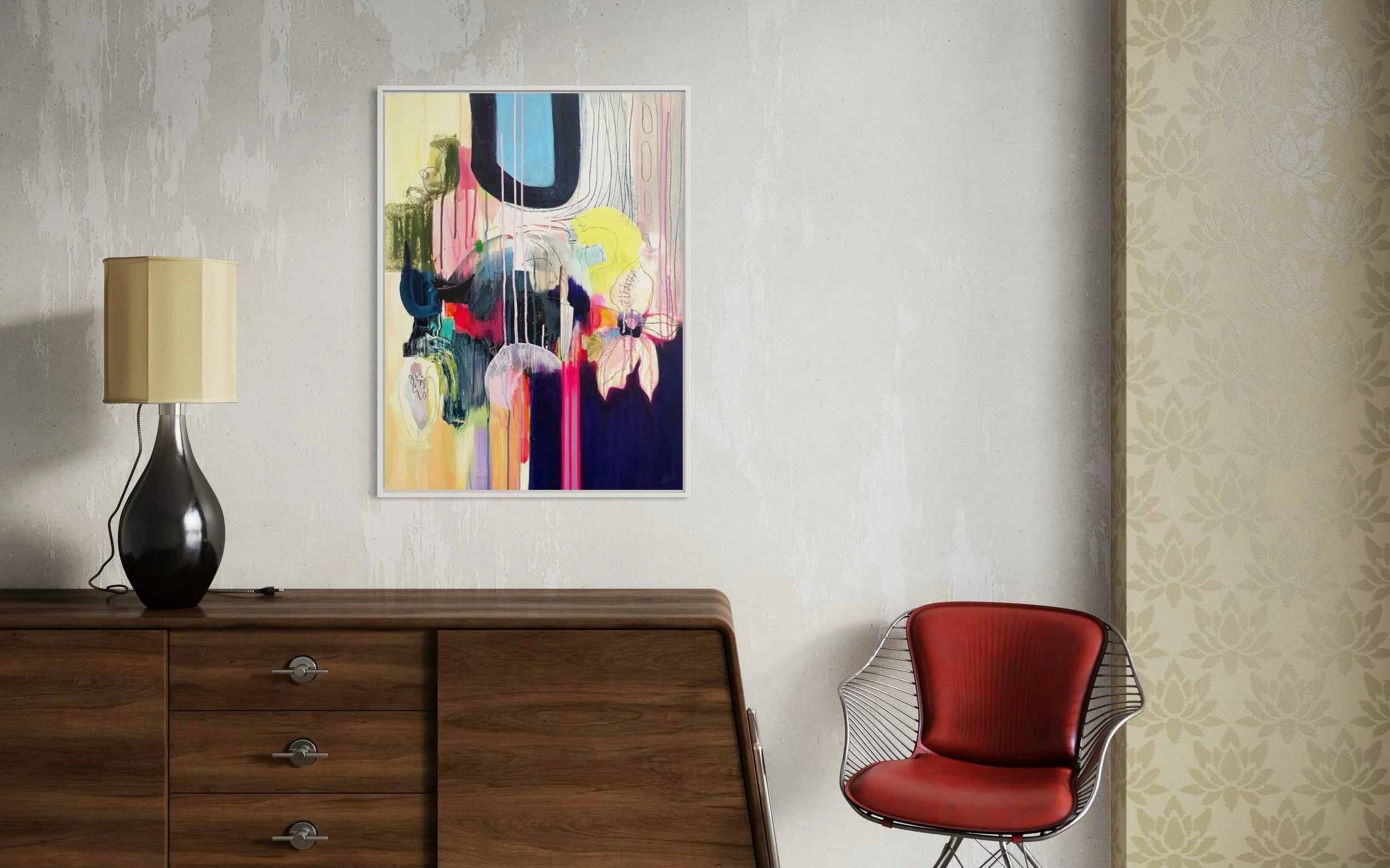 Momentan, 60 x80 cm, Abstrakte Malerei, A. Weingärtner