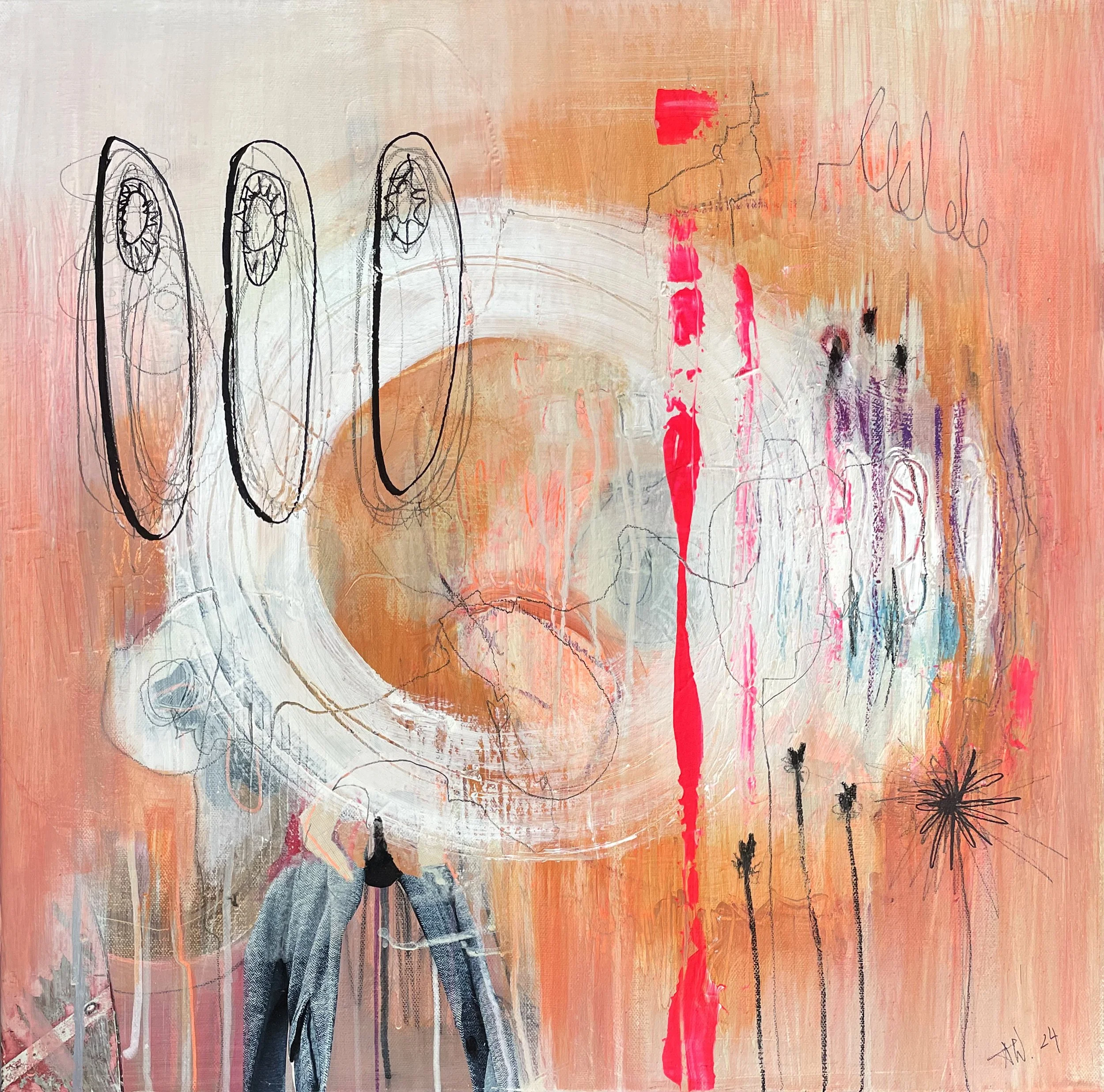 Zeitschleife, 60x60 cm, Abstrakte Malerei, A. Weingärtner.jpg