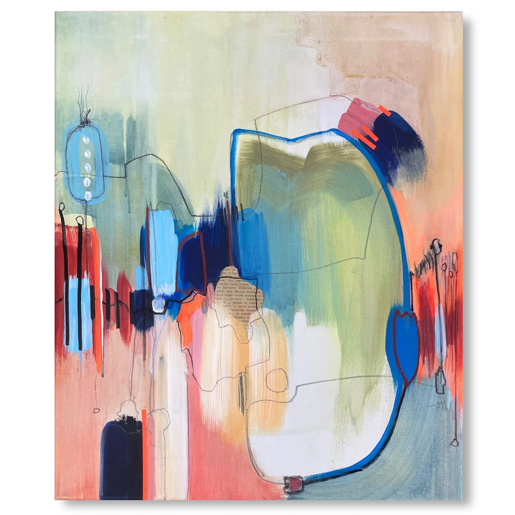 Sprung, Ein Bild aus der Serie "Herz im Kopf" im Format 50x60 cm 