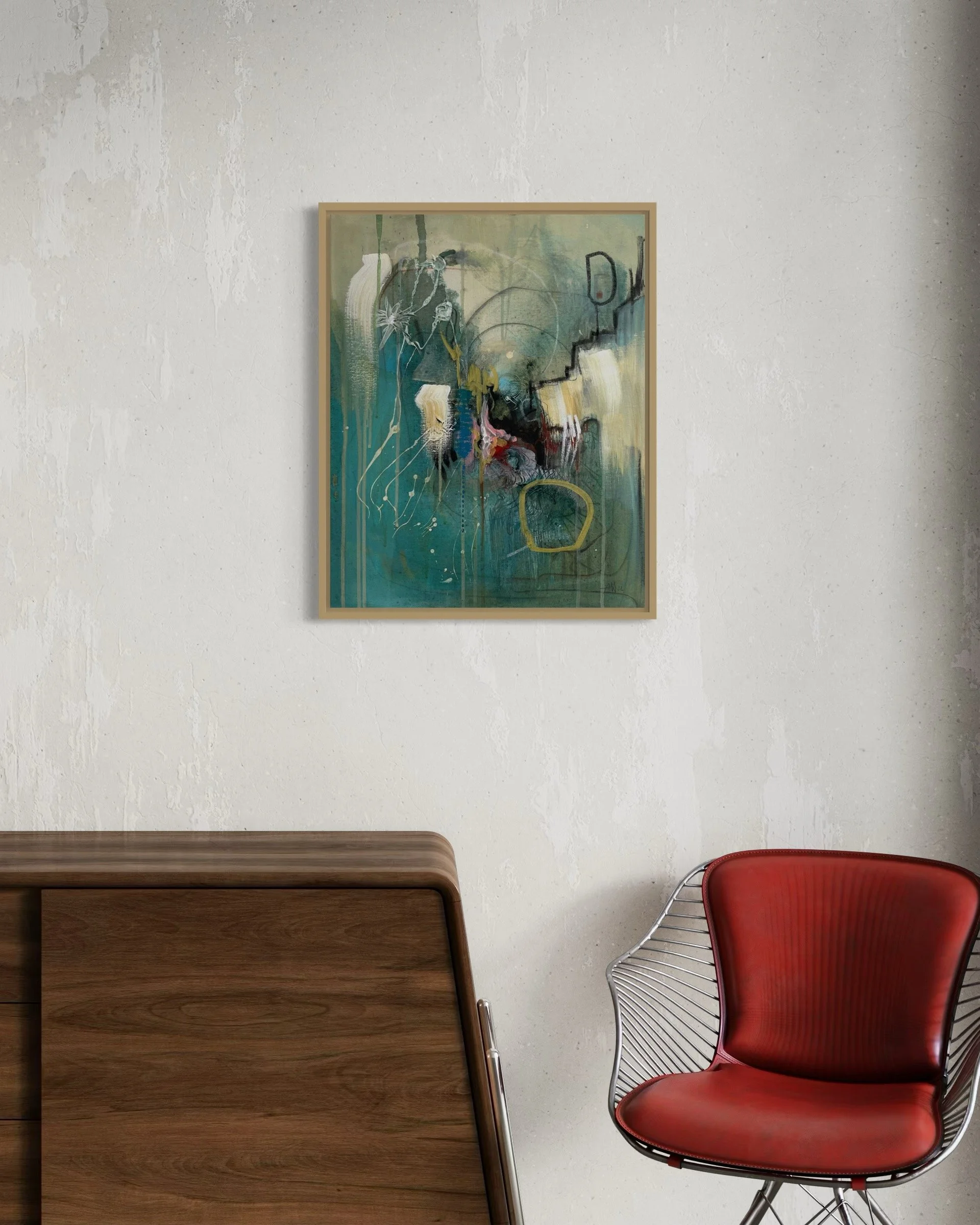 Stormy Flowers im Raum