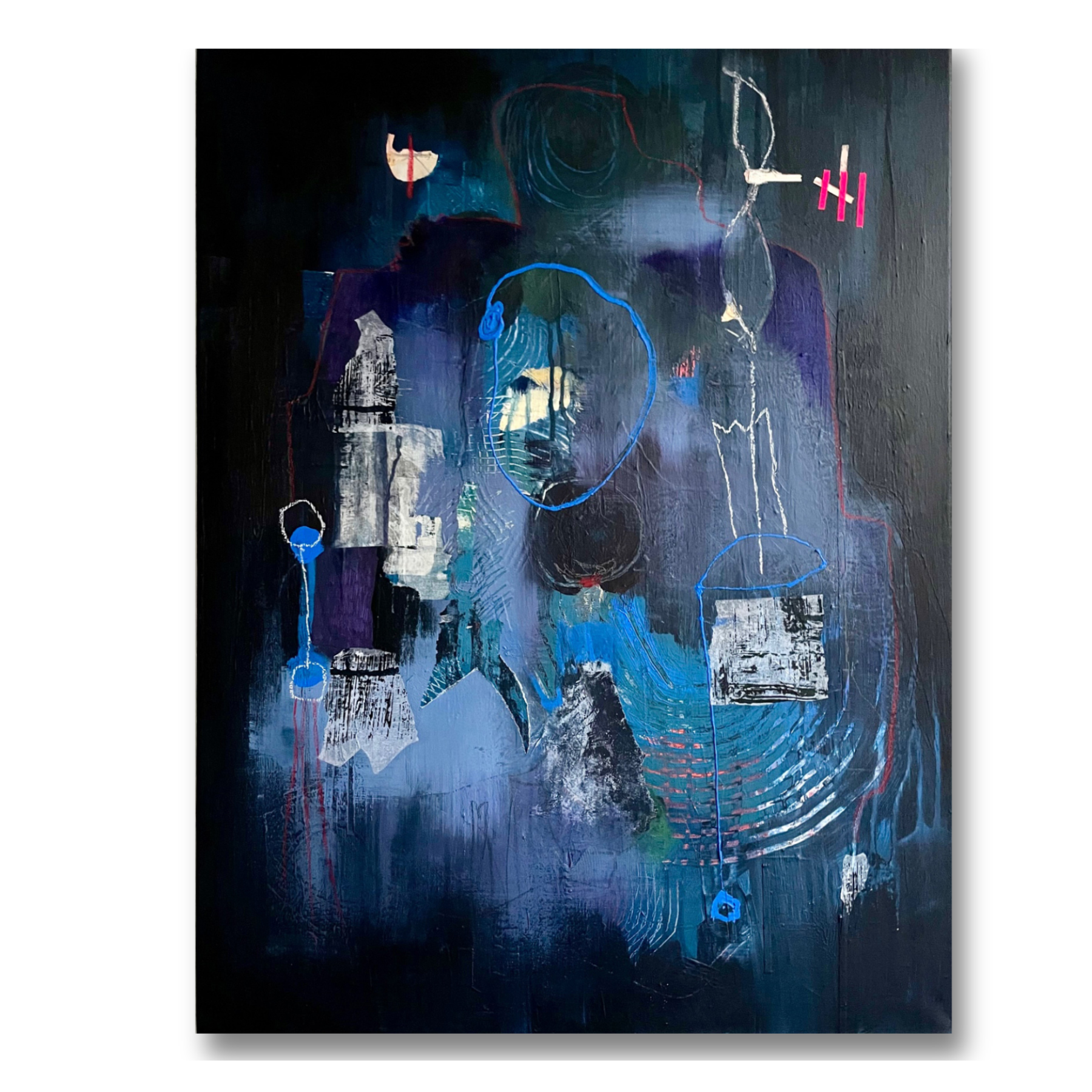 Wale und Wellen, 60x80 cm