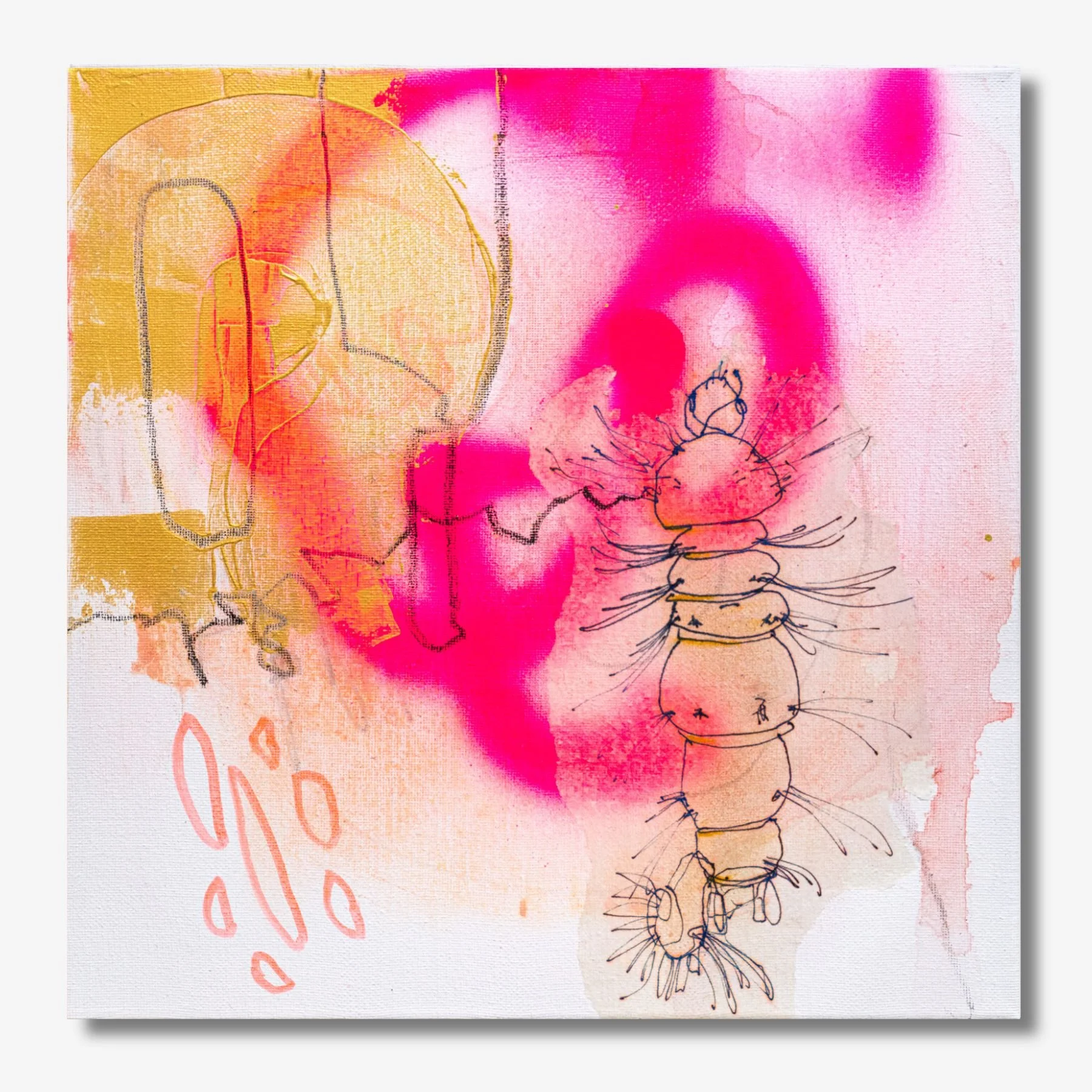 Leuchtende Wesen_02, 30x30cm