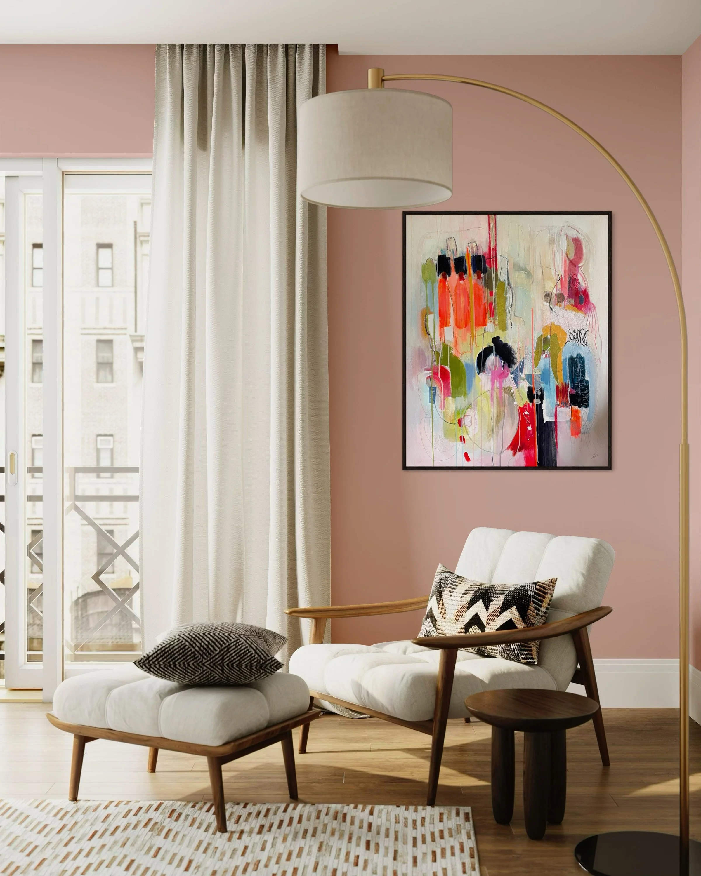 Die eiligen drei Könige, Abstrakte Malerei A. Weingärtner (2).JPG