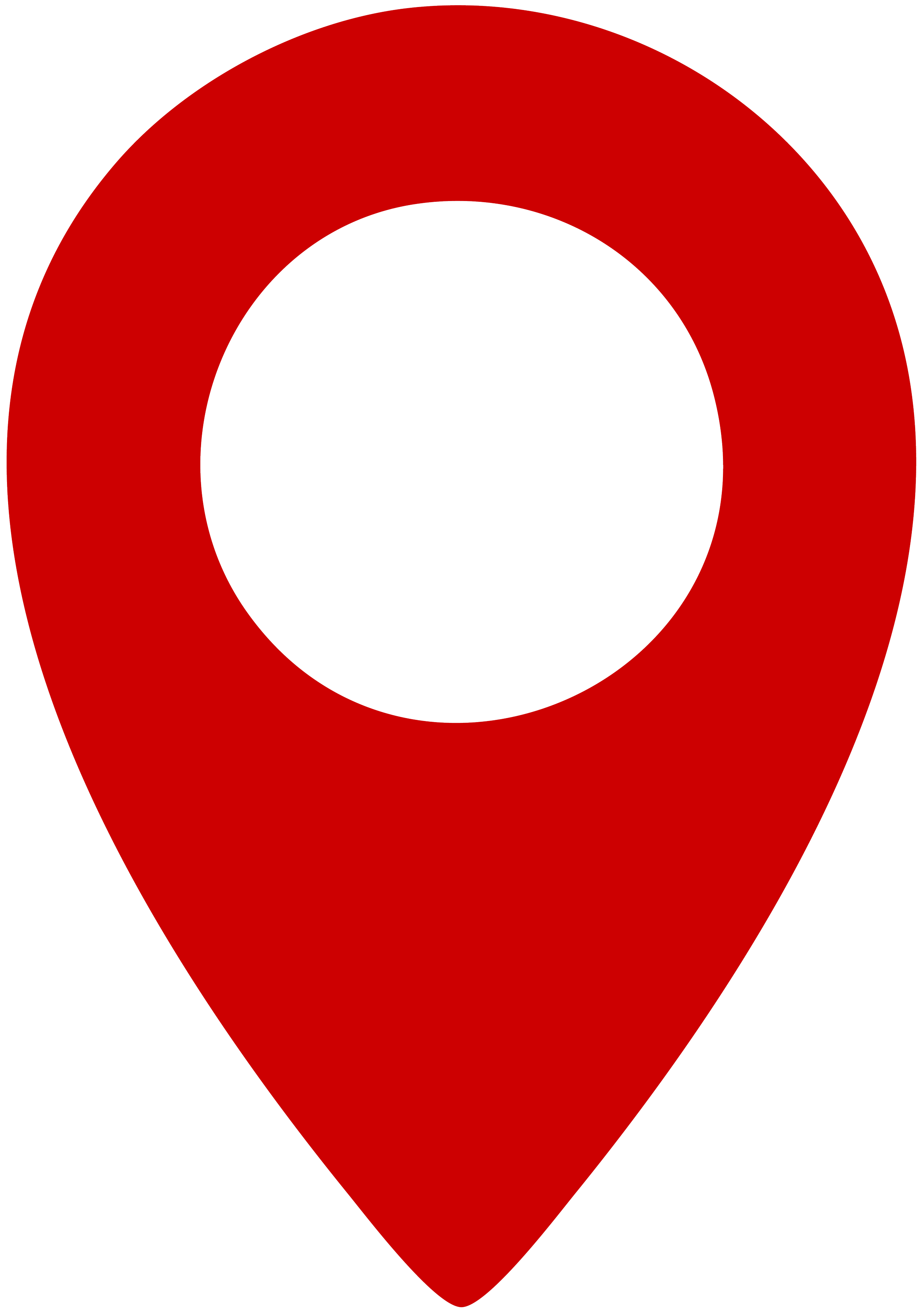 Red map pin icon, location icon