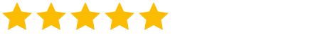 Five gold star rating icon for a verified Google review