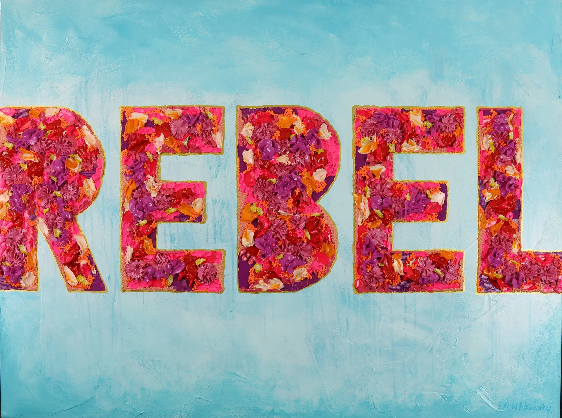 Rebel, blue 36" x 48" — SOLD (Copy)