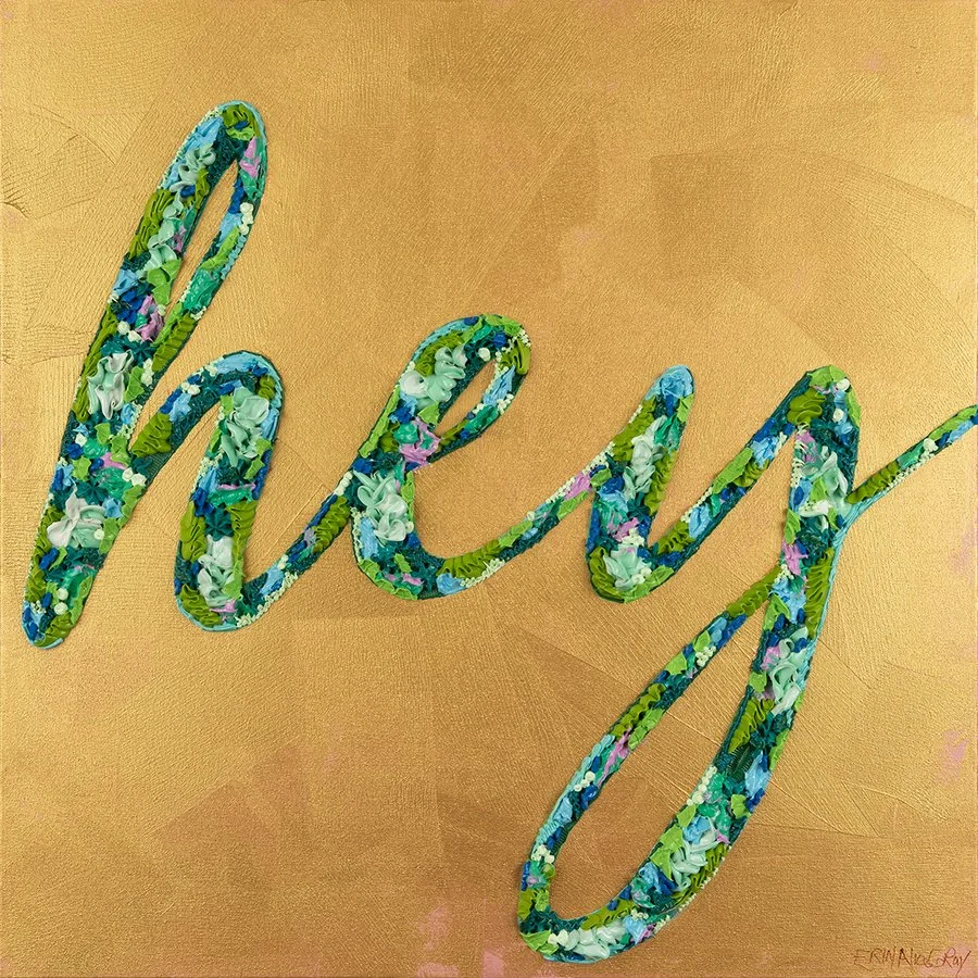 "Hey" 30"x30" — SOLD (Copy)
