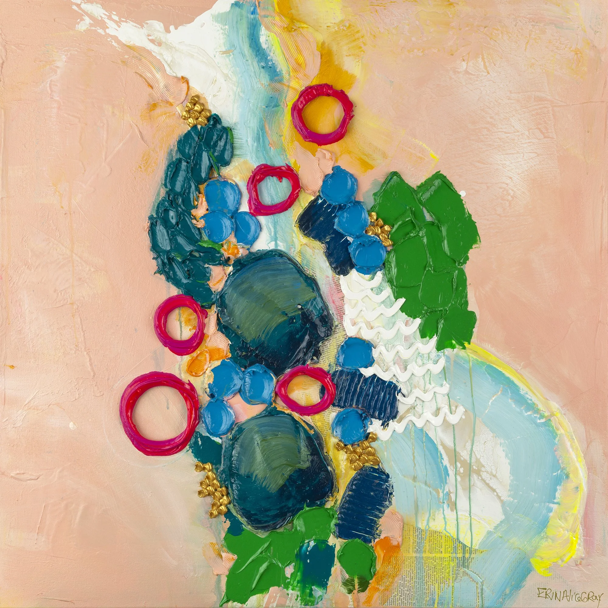 Marked By Lakes 30" x 30"  (Copy)