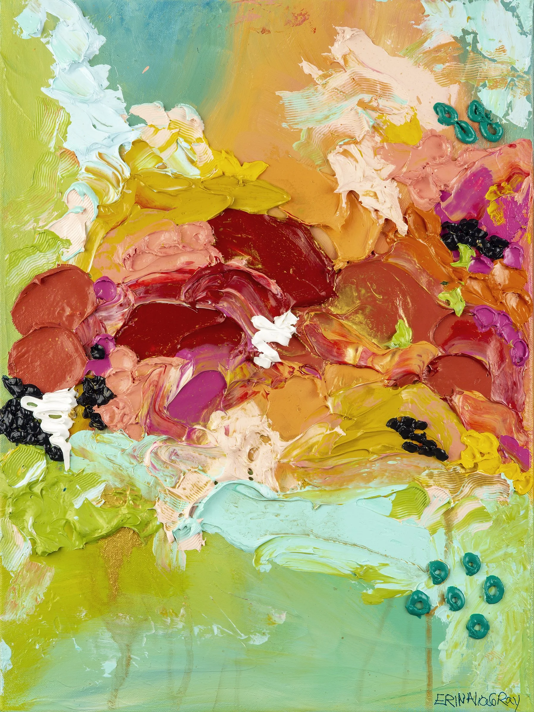 SOLD Dramatic Rising 1, 18" x 24"  (Copy)