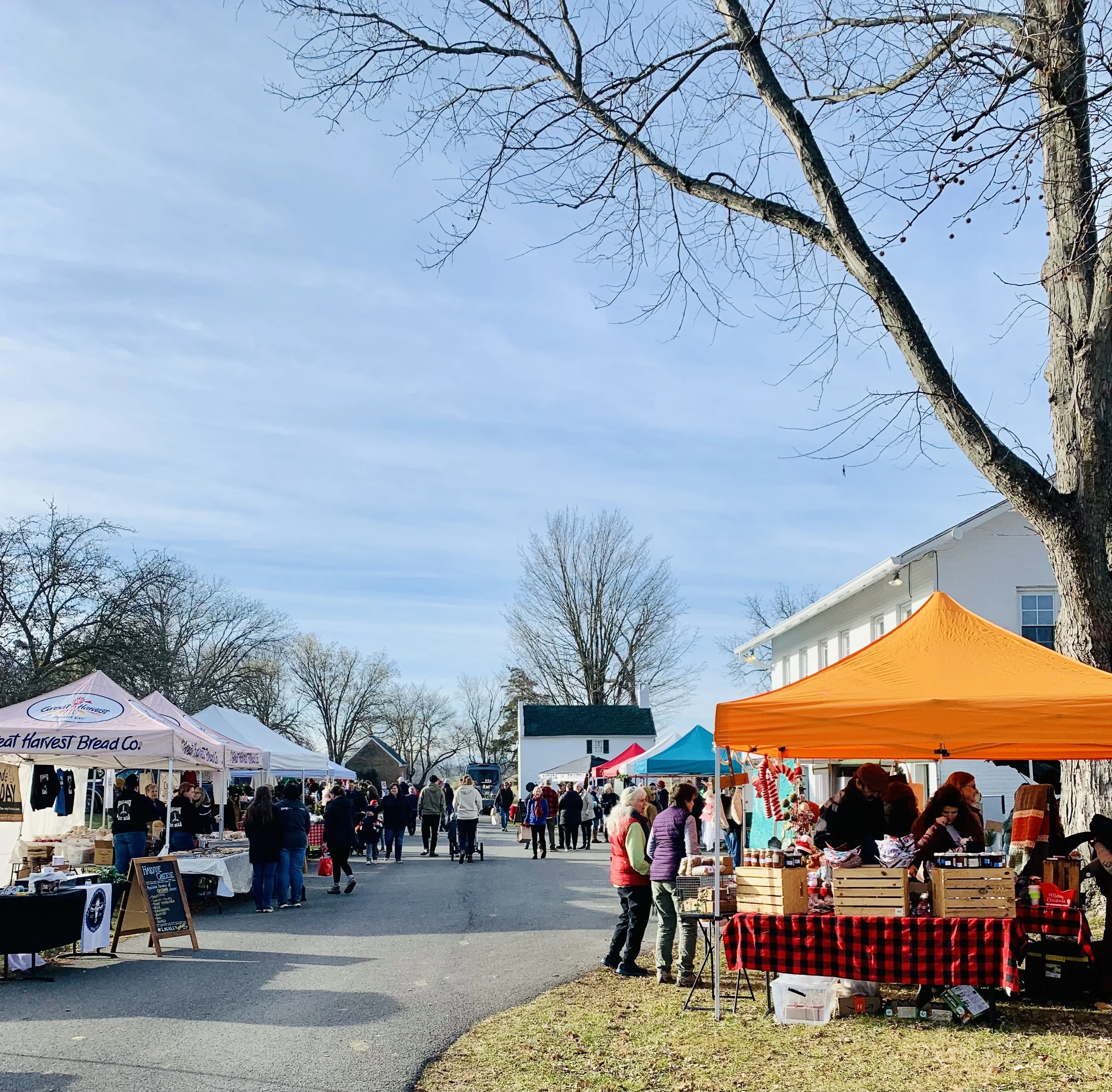 A market at Audley Farm