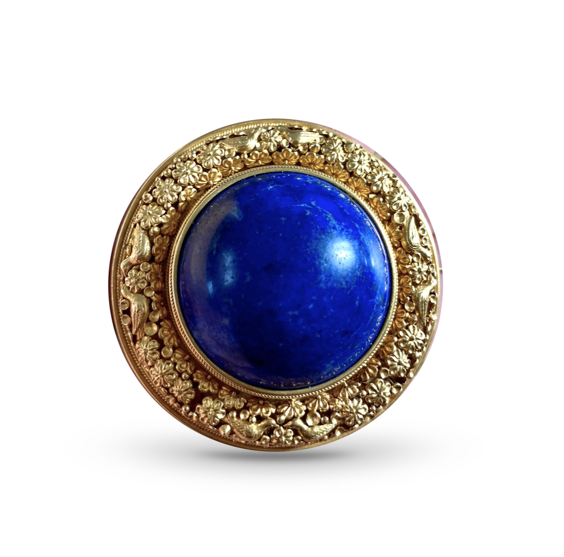 Lapis brooch, by Ernesto Pierret