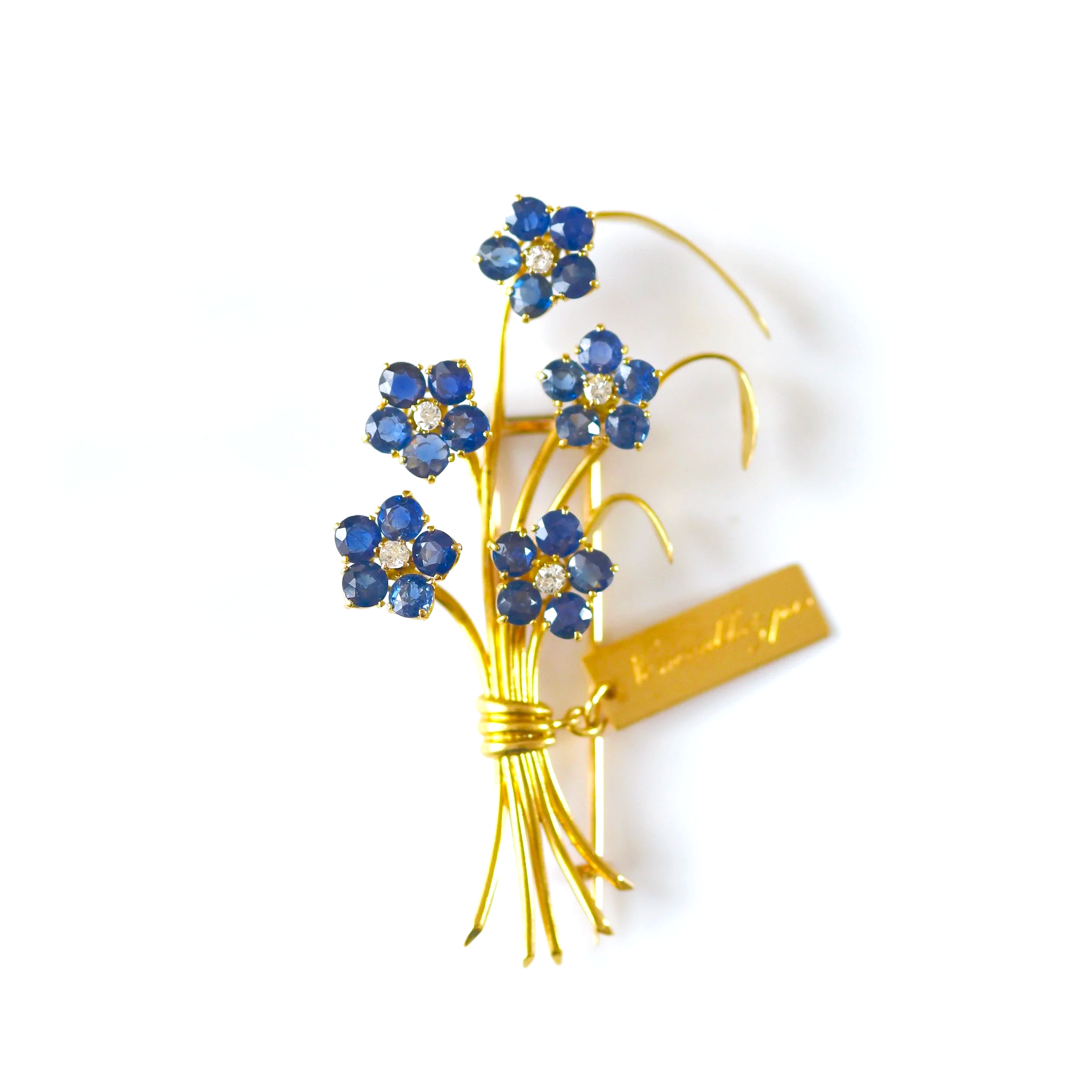'Ne m'oubliez pas' flower brooch, by Van Cleef & Arpels