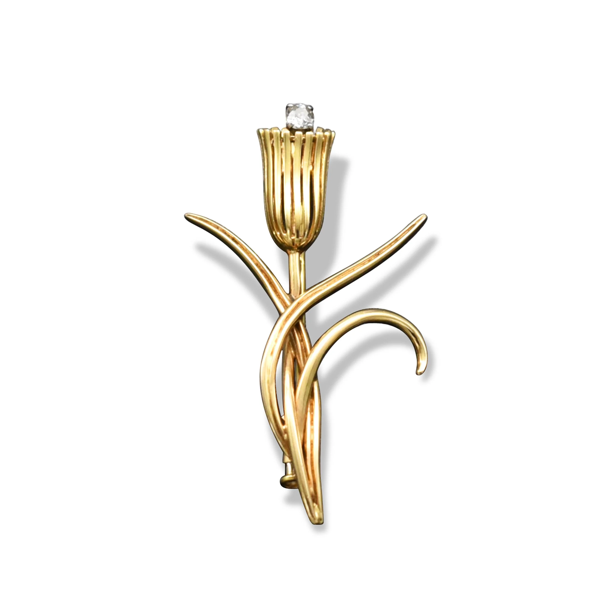 Tulip brooch