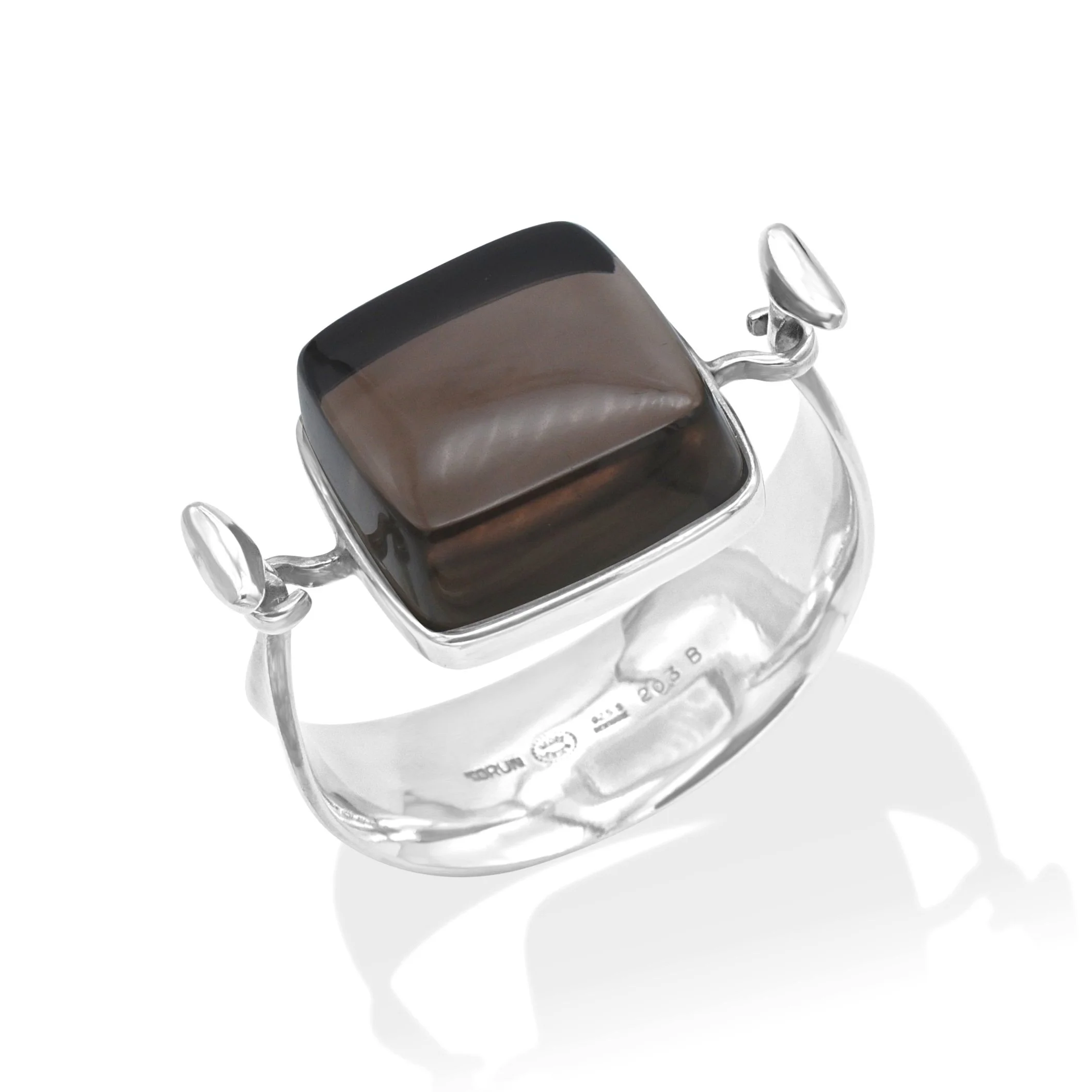 Smoky quartz bangle, by Torun for Jensen