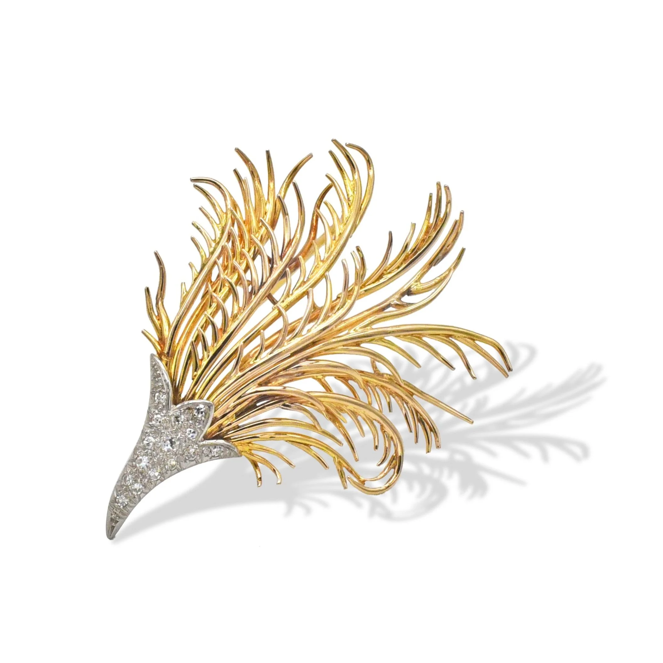 Feather brooch, by Lambert Frères