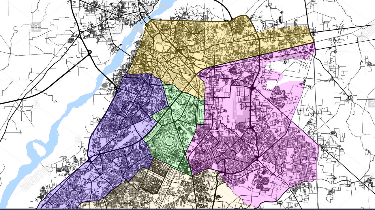 Public Space Mapping Project for Lahore - Zone Division