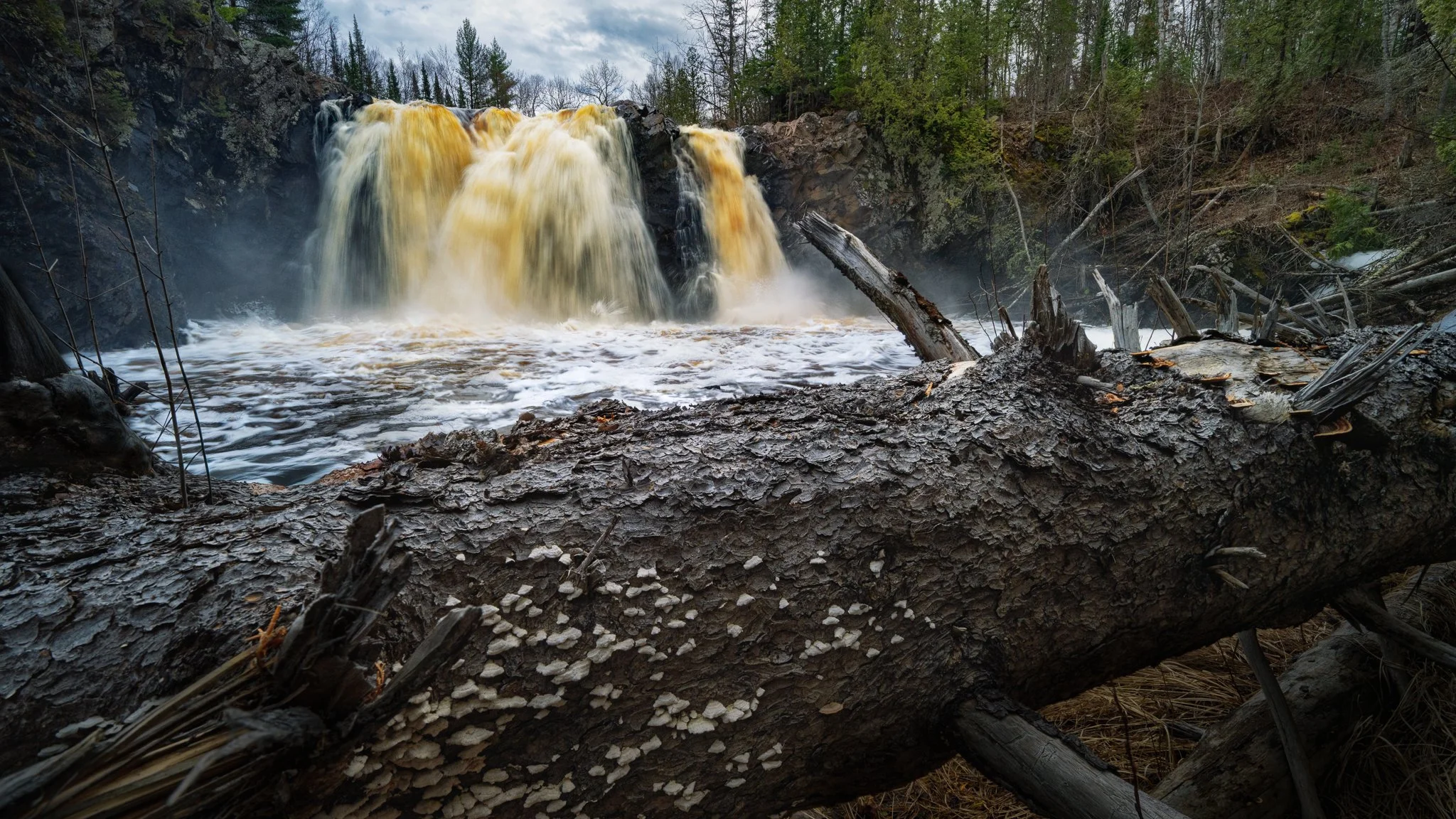 Spring waterfalls