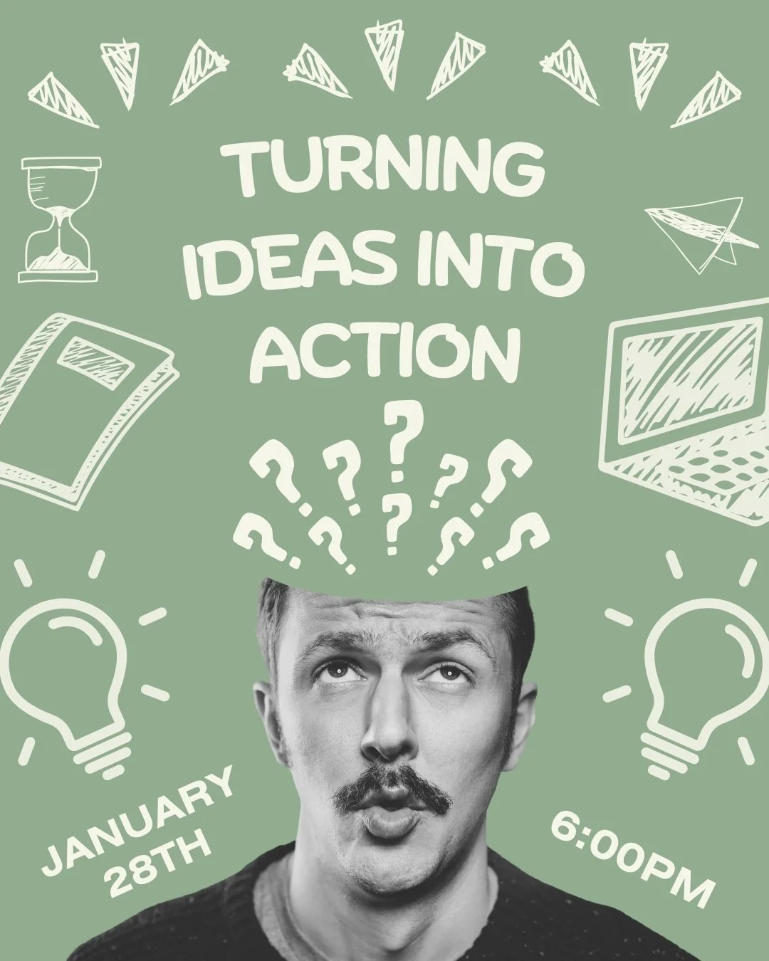 Do you have a lot of ideas but struggle to move them forward?

Turning Ideas Into Action is a supportive, hands-on session designed to help you get clear, decide what comes first, and take realistic next steps without overwhelm. Through guided discus