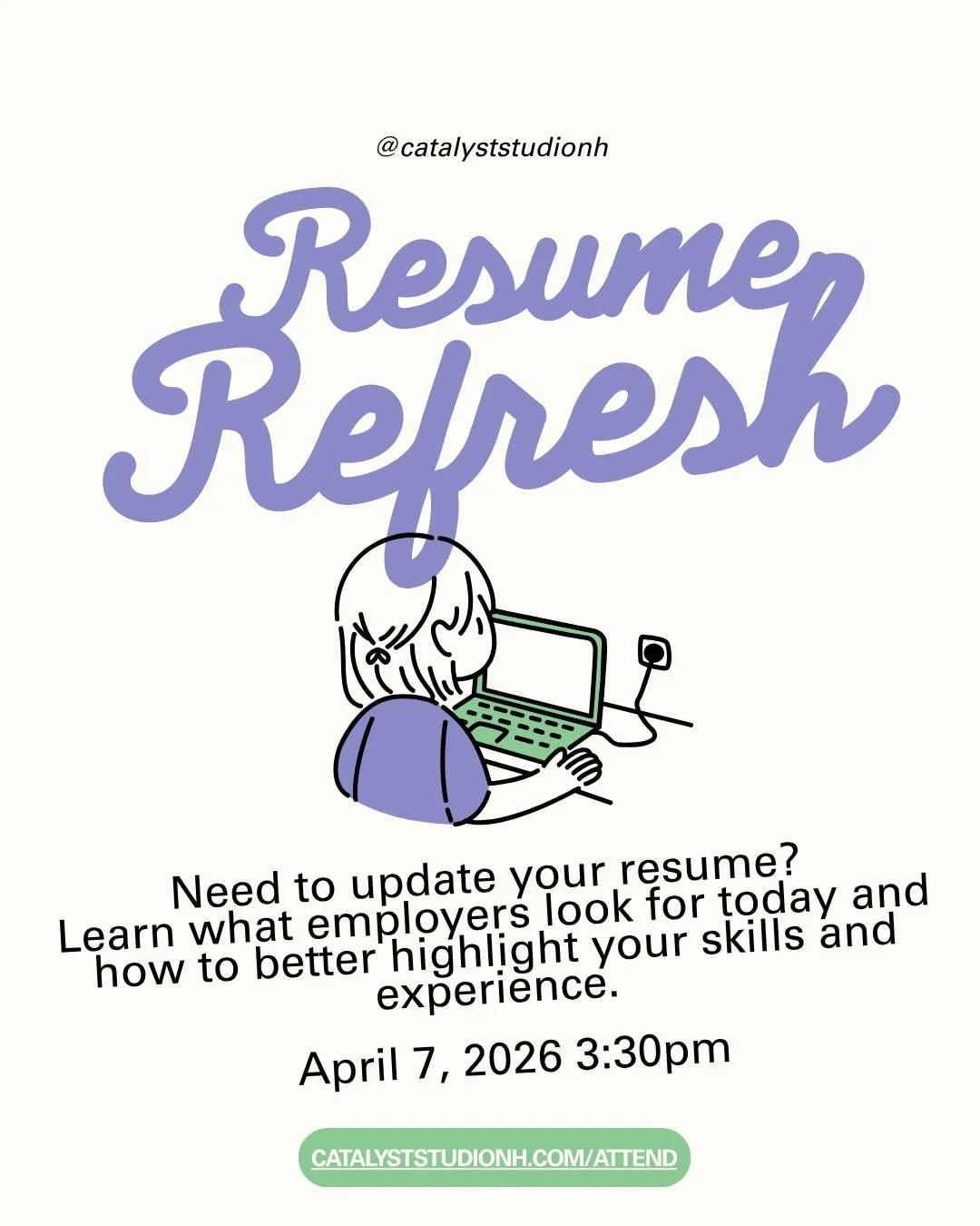 If your resume hasn&rsquo;t been updated in years&hellip; you&rsquo;re not alone.

But the way employers read resumes has changed, and small shifts can make a big difference. This workshop will help you rethink how you present your experience, skills