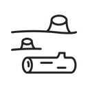 Black and white illustration of a tree stump and log for Kyle Kluck Trucking & Excavating stump removal services