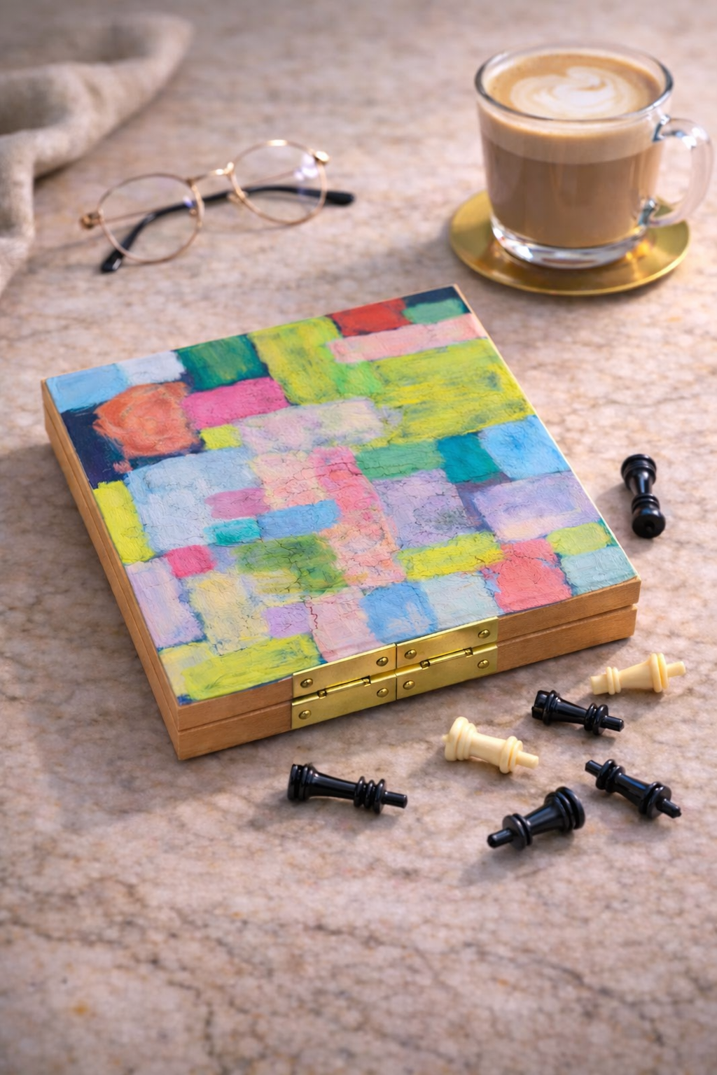 "A Change is Gonna Come" Mini Art Chess Set