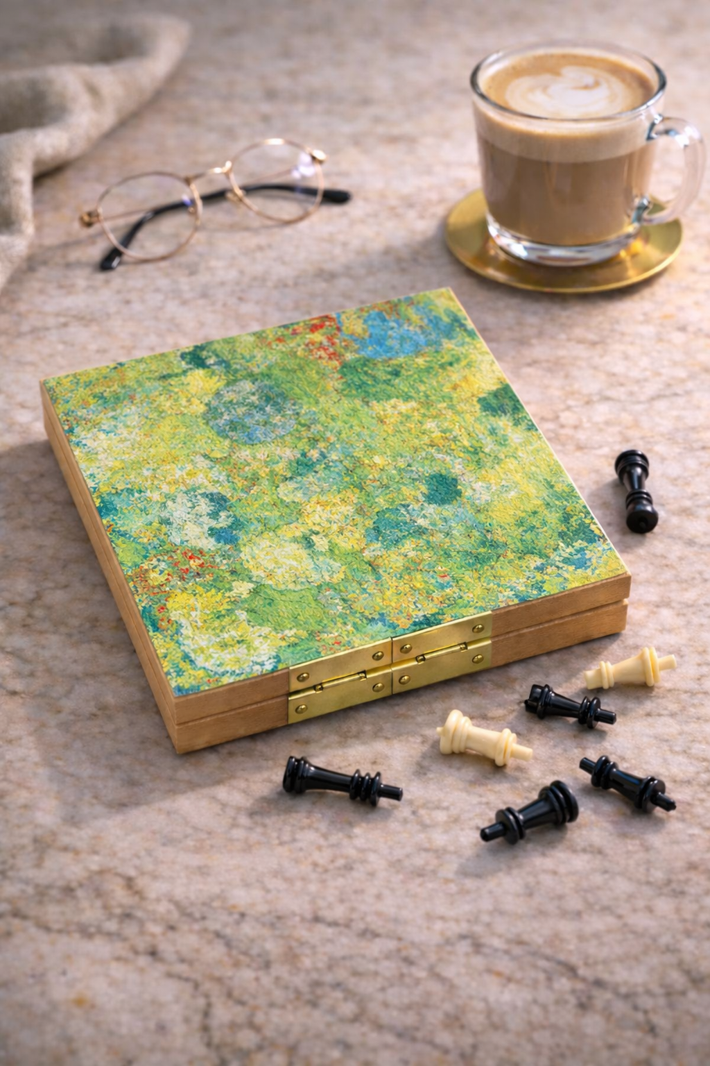 "Knowing" Mini Art Chess Set