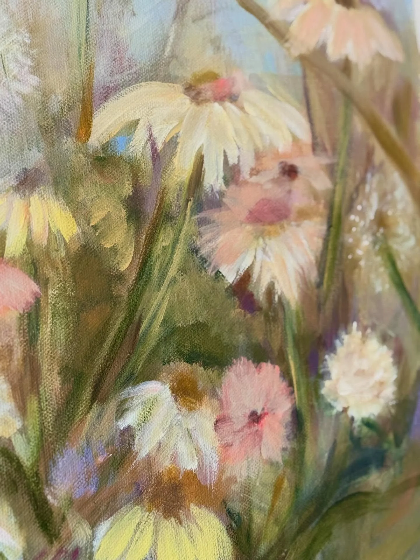 Part of the Humid Series. Paintings inspired by the hazy light, soft movement of golden grasses of Southern summers. 

Summer Holding On 

Available at @wesleyanartistmarket 

#summerholdingon #southernsummer #georgiaartist #southernliving #wesleyana