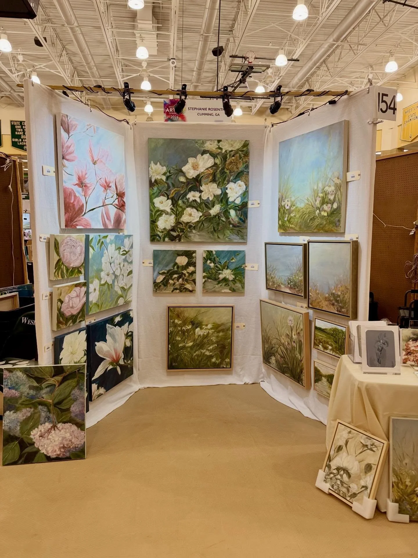 All set for @wesleyanartistmarket 🤍
A full day of bringing these pieces out of the studio and into this space&hellip;.
If you&rsquo;re coming to the show, I&rsquo;ll be in Booth 154. I&rsquo;d love for you to stop by and say hello.